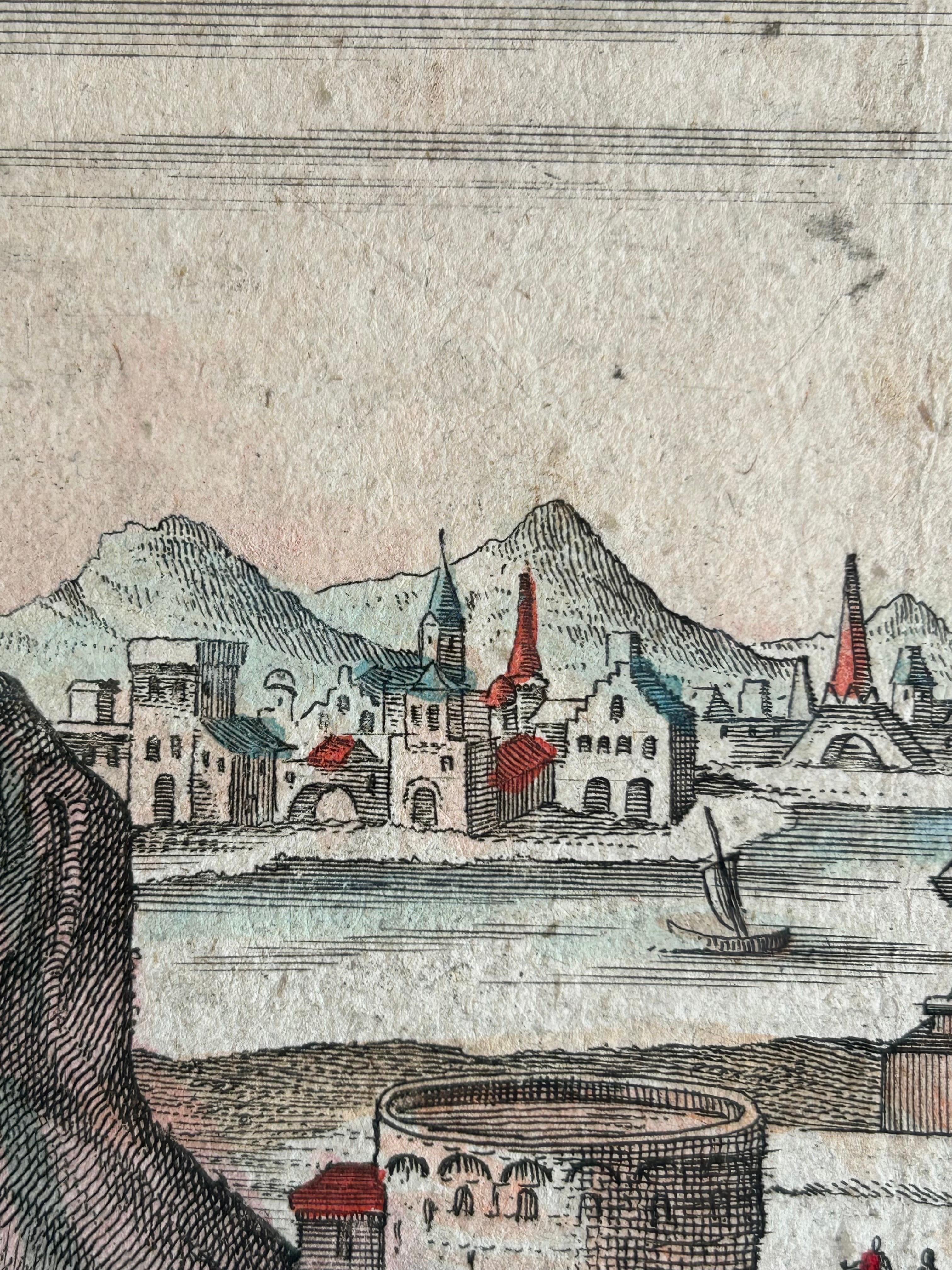 Les Pyramides de l'Égypte – Optical Print by Probst, Augsburg c.1780 For Sale 1