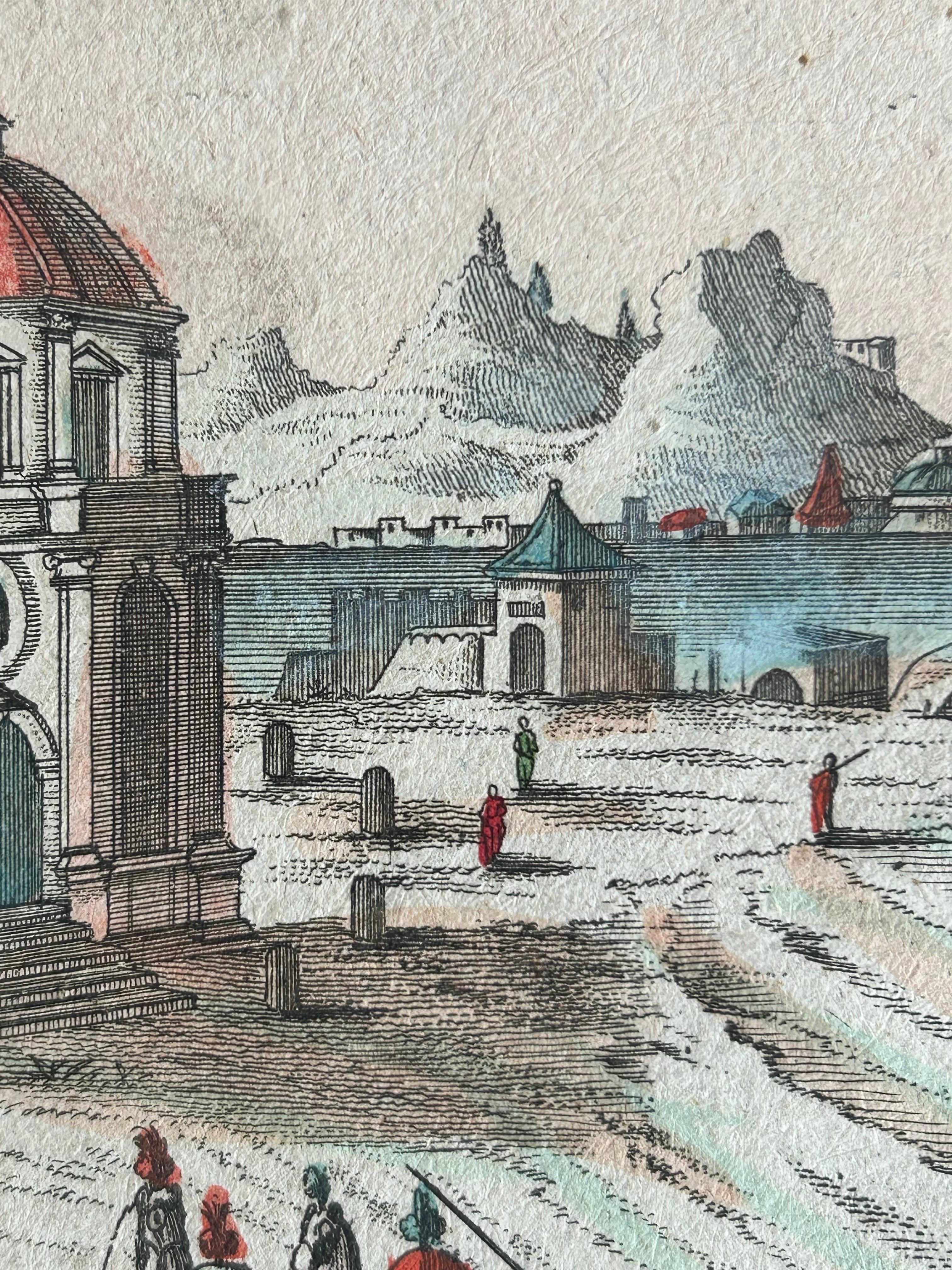 Mausolee – Mausoleum of Halicarnassus Optical Print by Probst c.1780 For Sale 2