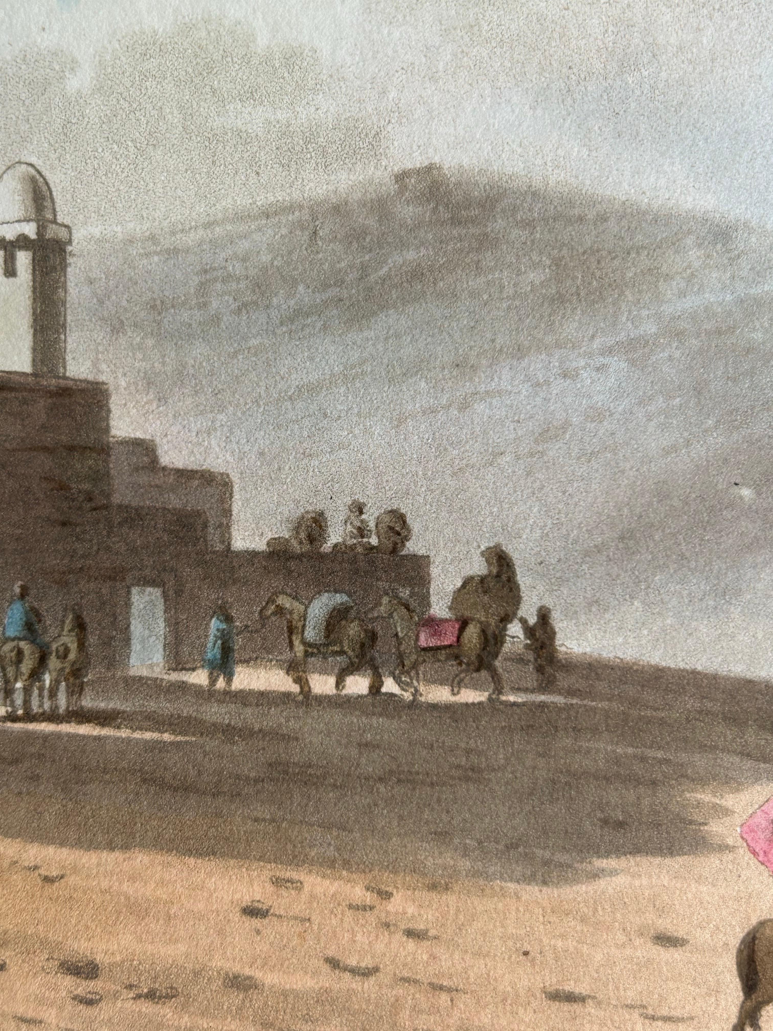 Paper Joseph's Pit and Well – Aquatint of Jubb Yussef in Israel, 1803 For Sale