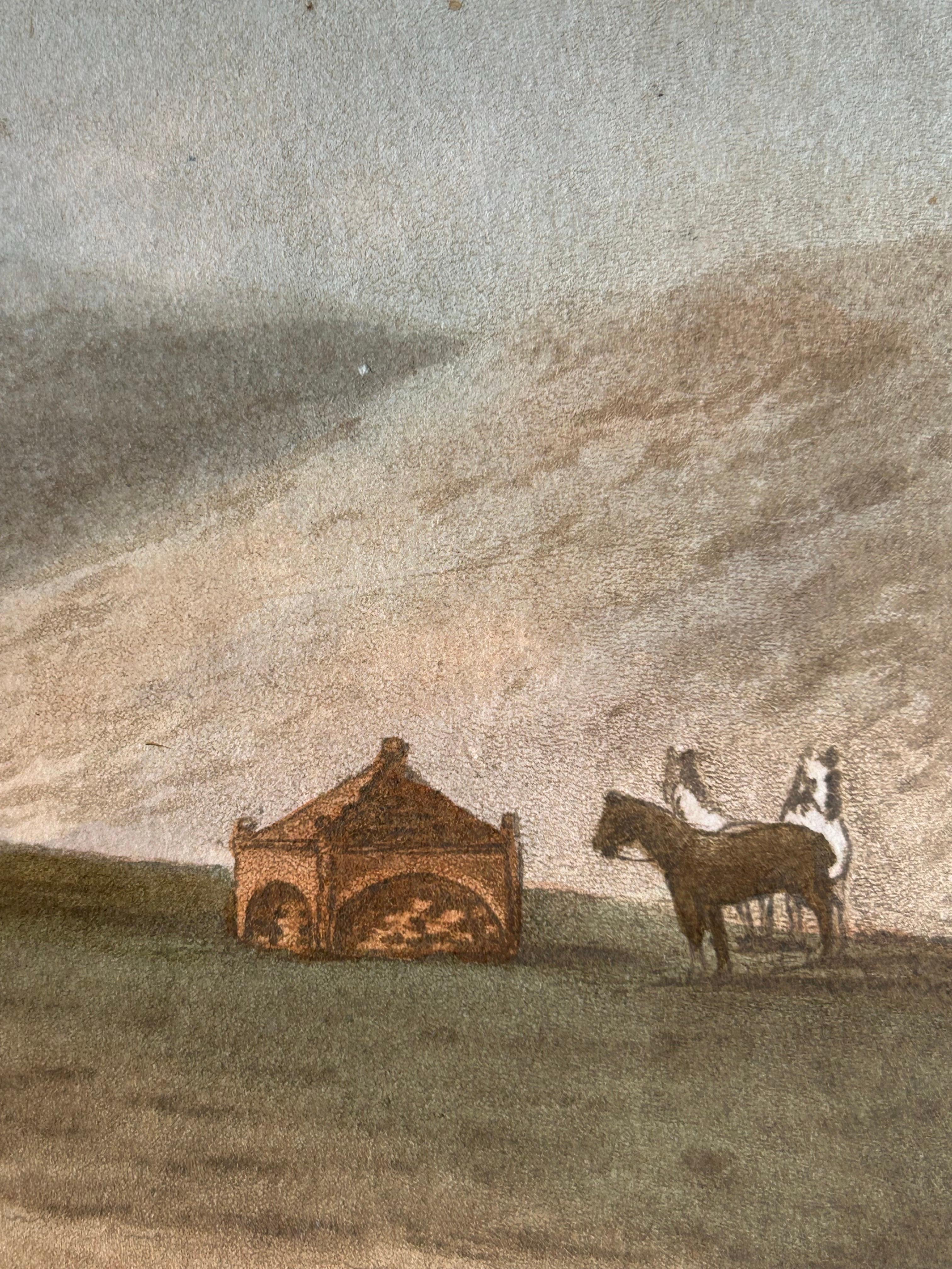 Joseph's Pit and Well – Aquatint of Jubb Yussef in Israel, 1803 For Sale 1