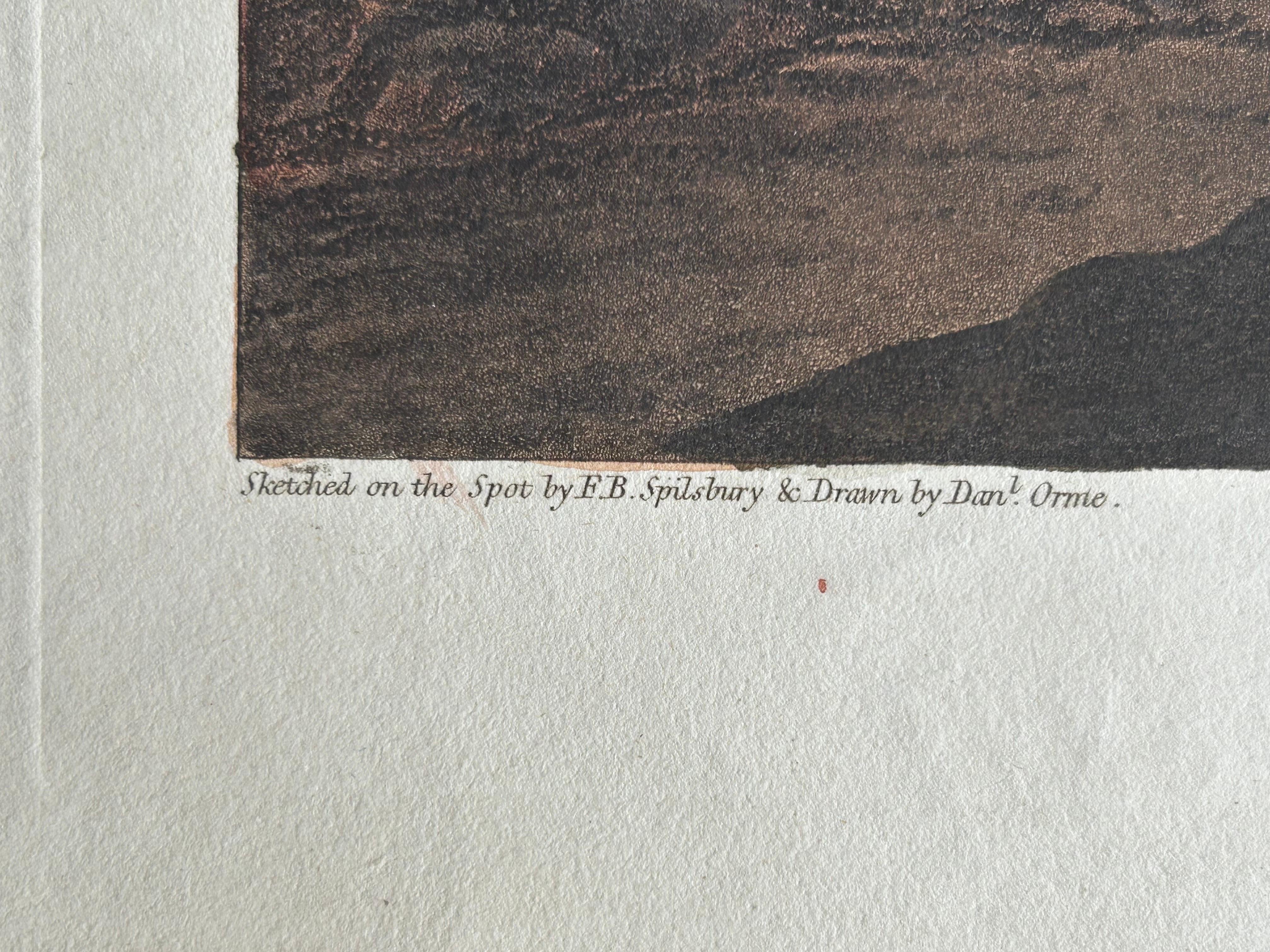 Joseph's Pit and Well – Aquatint of Jubb Yussef in Israel, 1803 For Sale 4