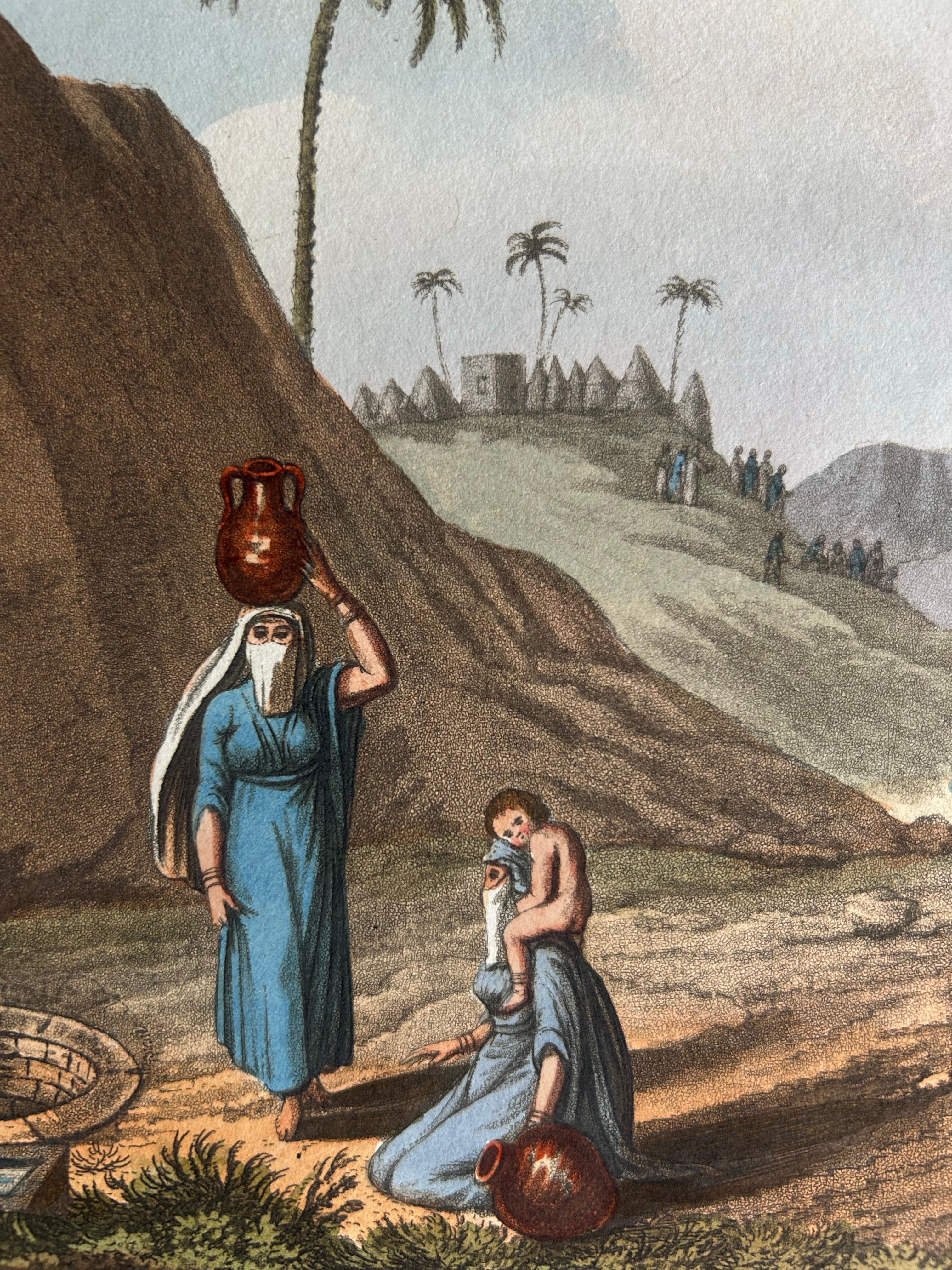 Inizio XIX secolo Stampa antica di una scena in Siria di Spilsbury, 1803 in vendita