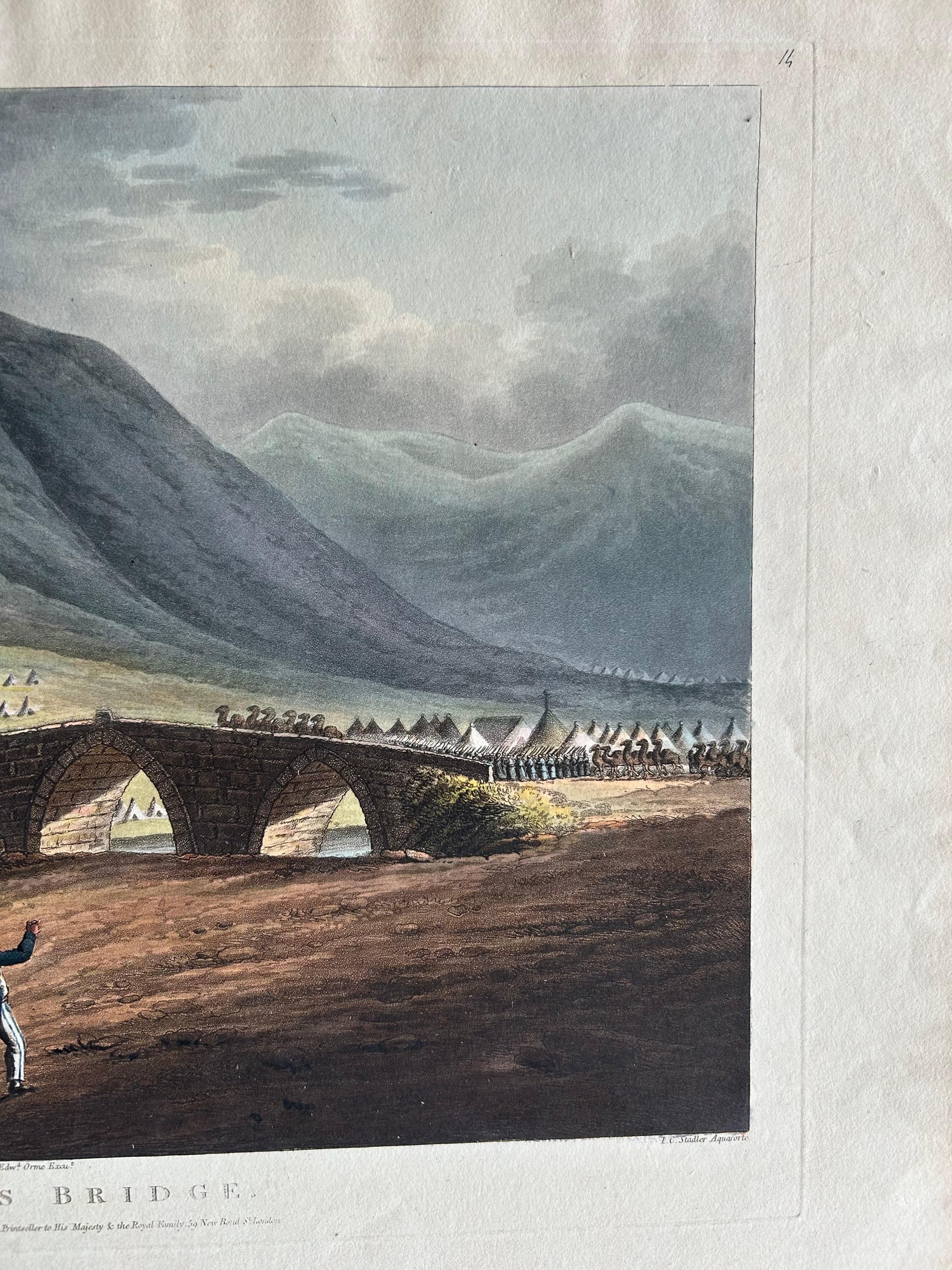 Jacob’s Bridge – Aquatint View of Syria & Holy Land by Spilsbury, 1803 For Sale 3