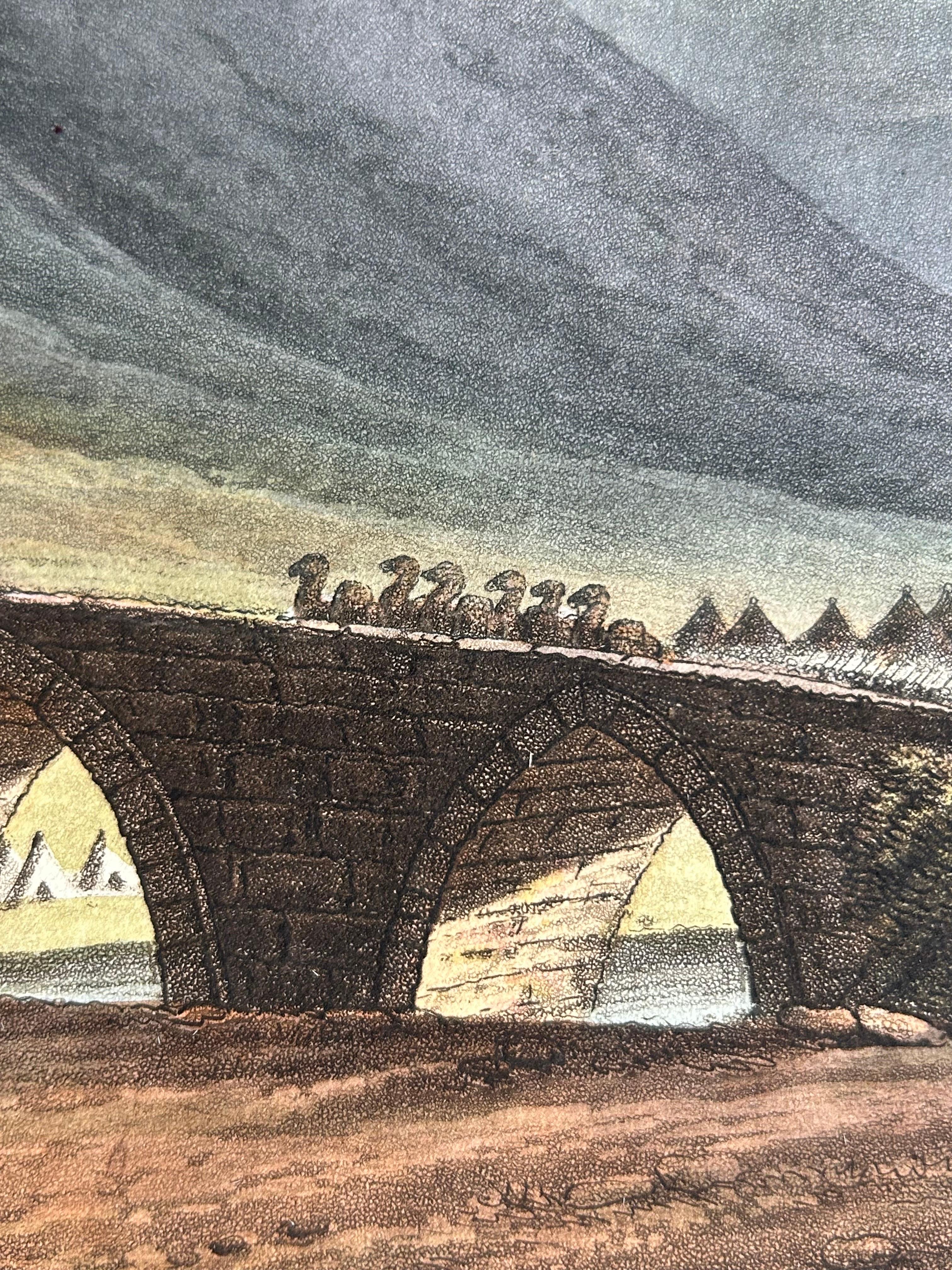 Jacob’s Bridge – Aquatint View of Syria & Holy Land by Spilsbury, 1803 For Sale 1