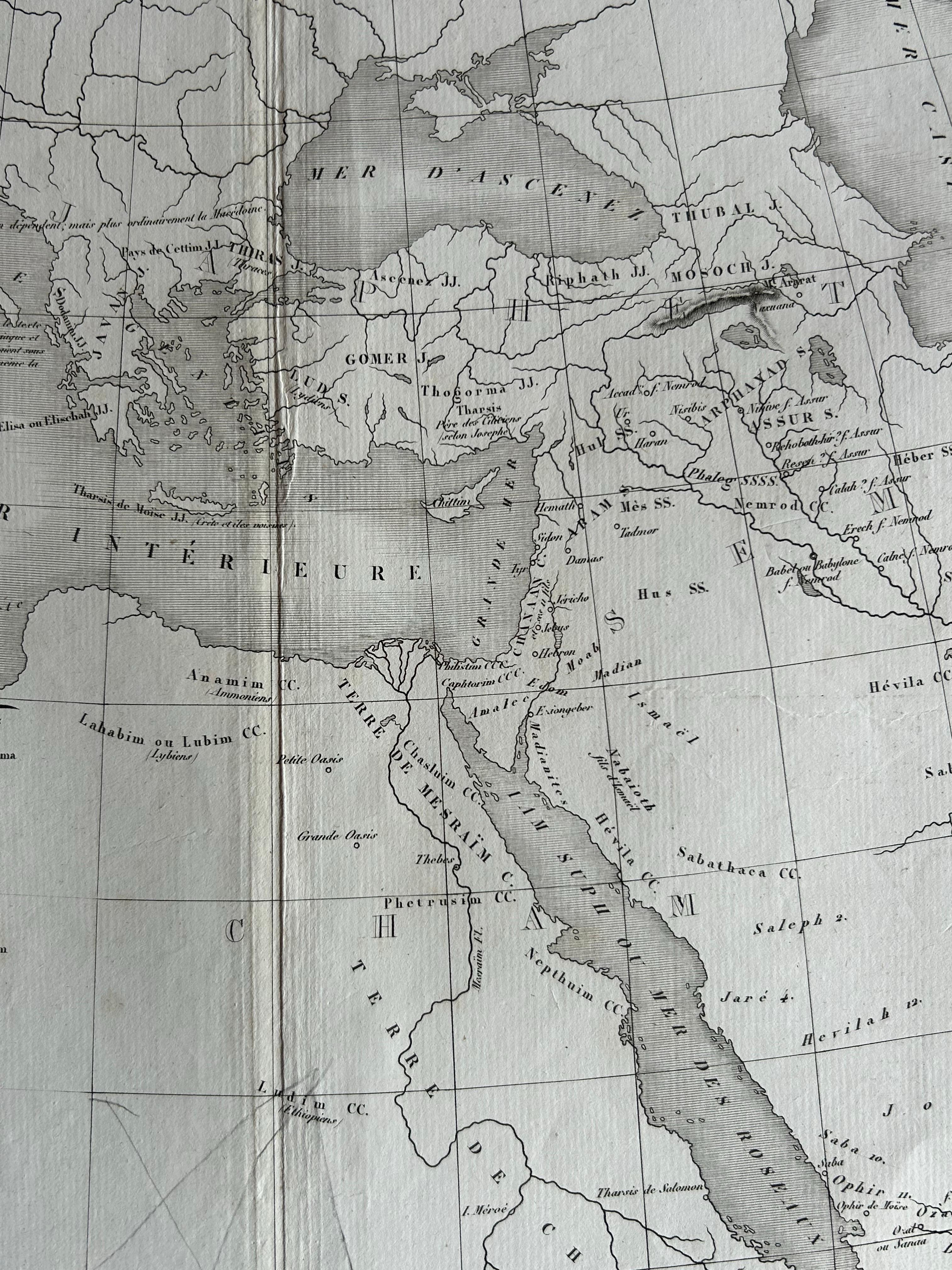 dedan bible map