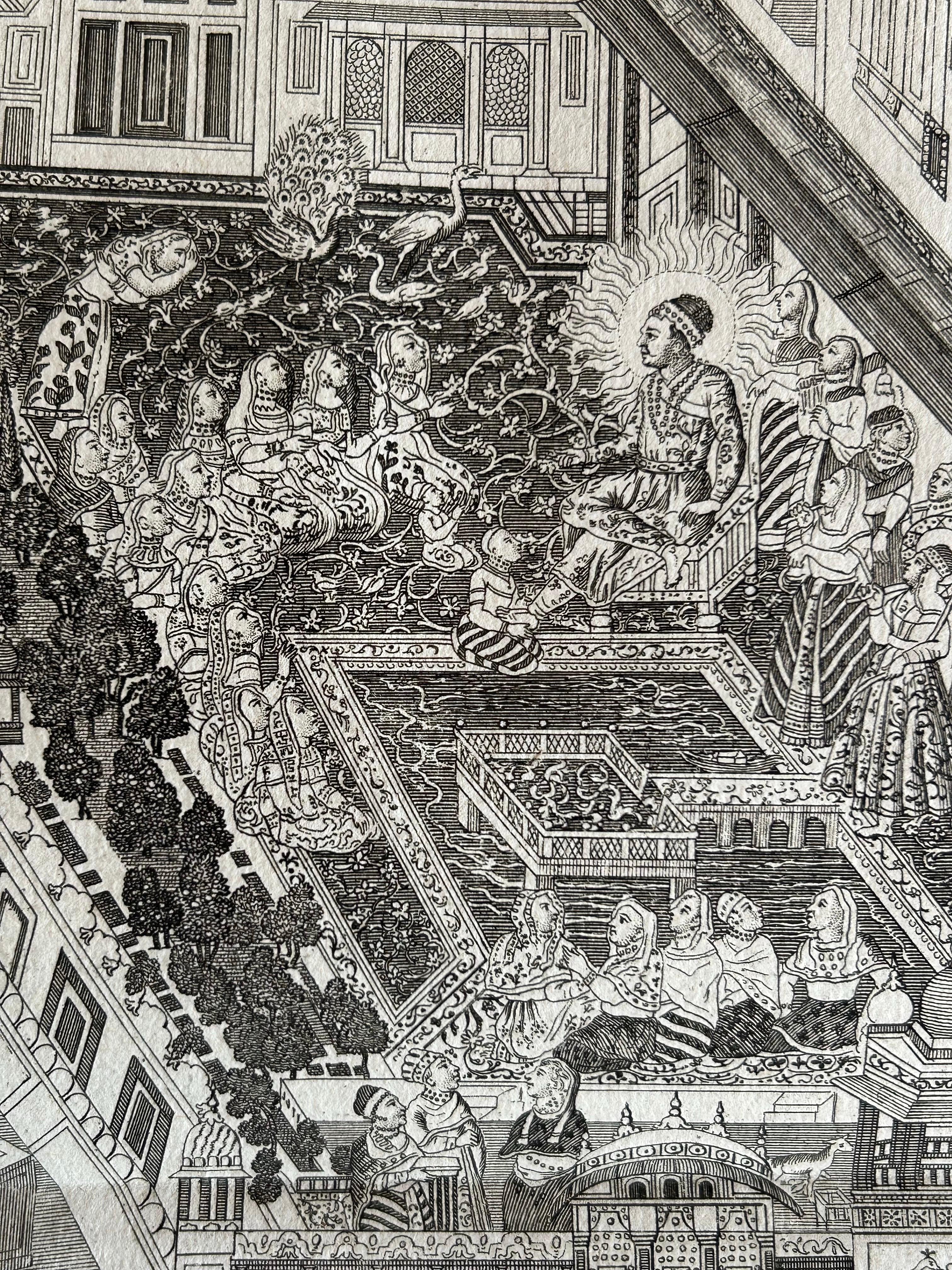 Papier Antiquités du palais royal du Grand Mogol en vente