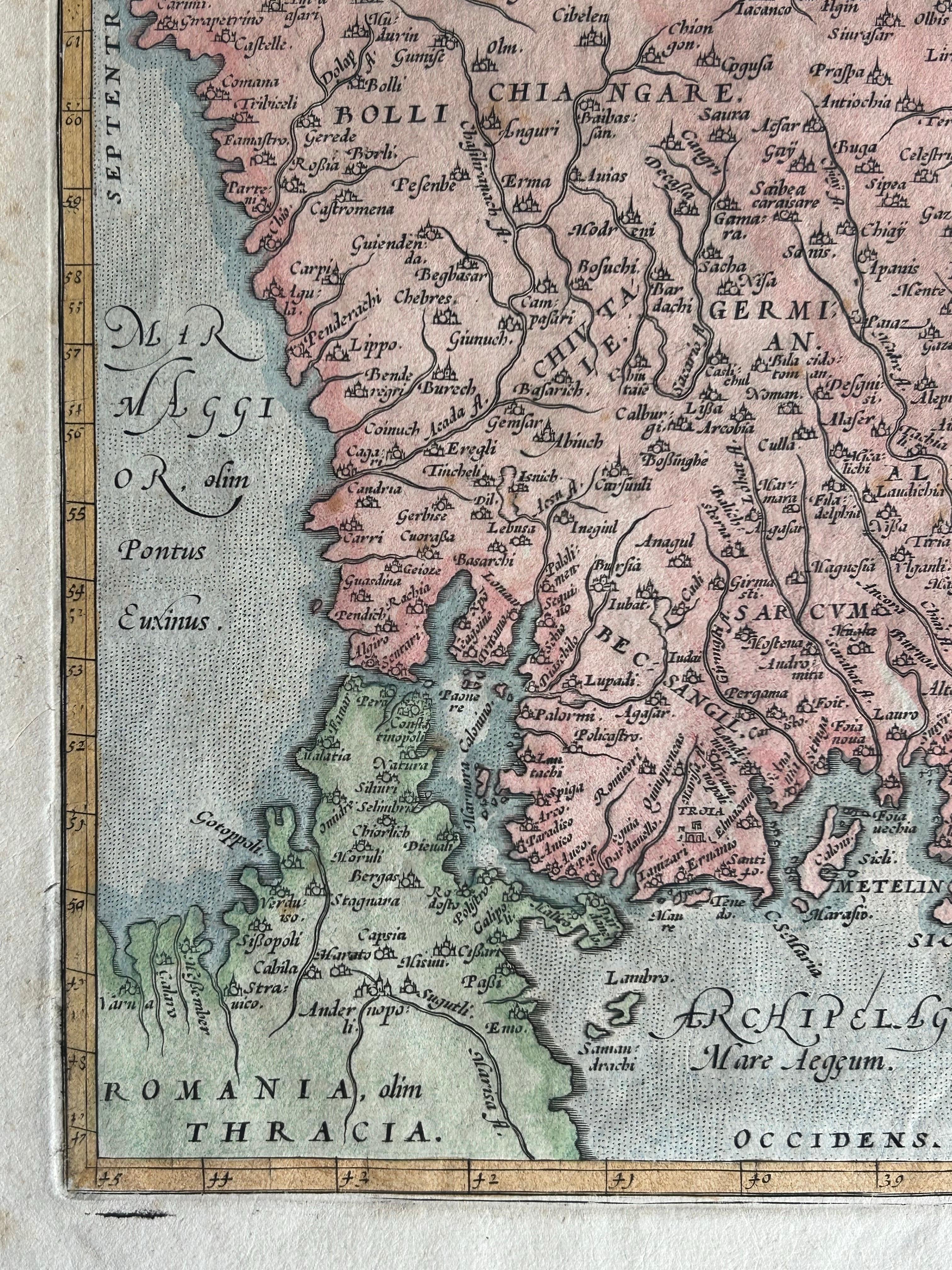 Antike Karte von Kleinasien, Zypern und dem östlichen Mittelmeerraum (Europäisch) im Angebot
