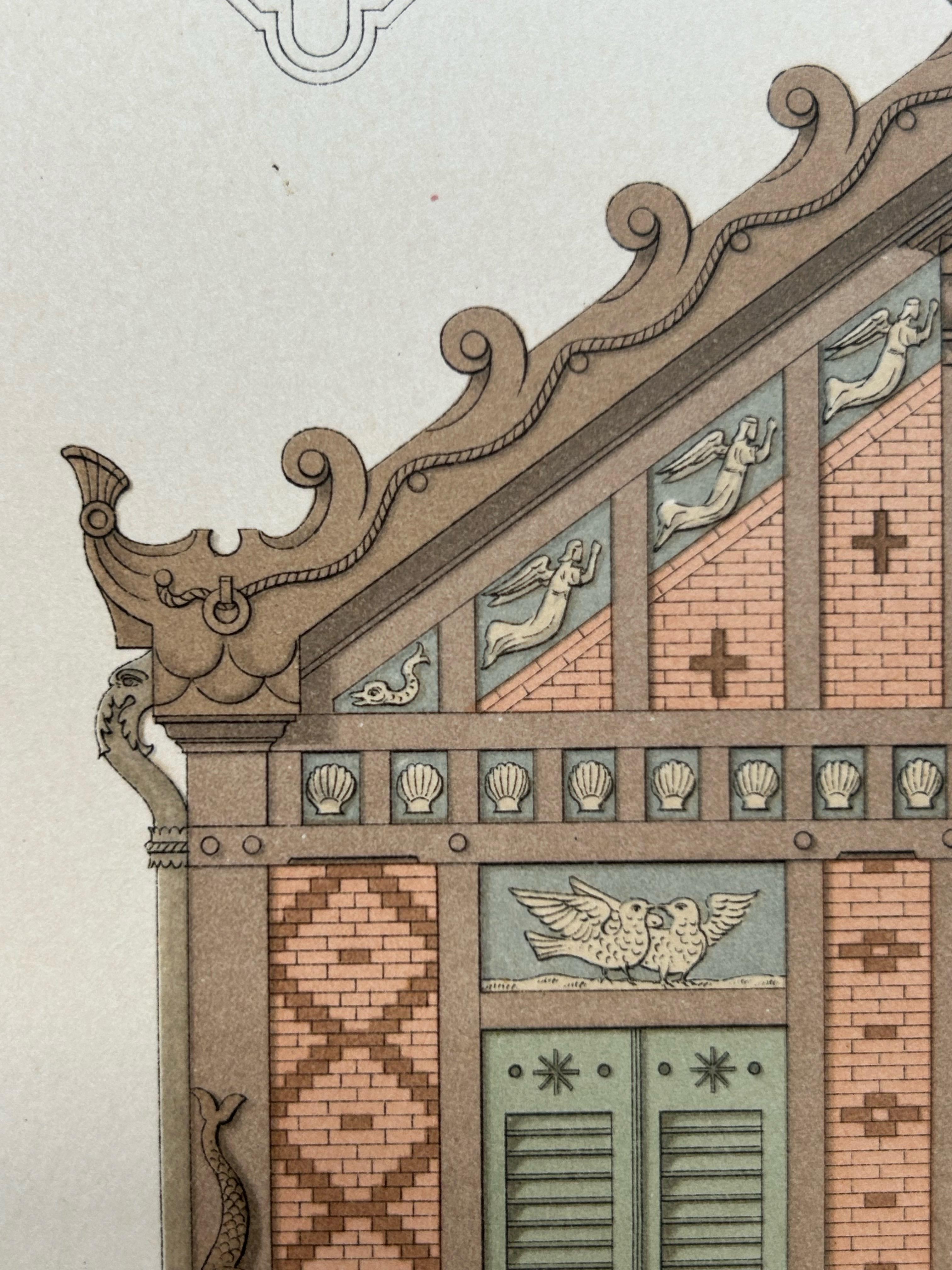 Pl. LXXVII Maison au Bord de la Mer, Chabat, C.1900 Papel en venta