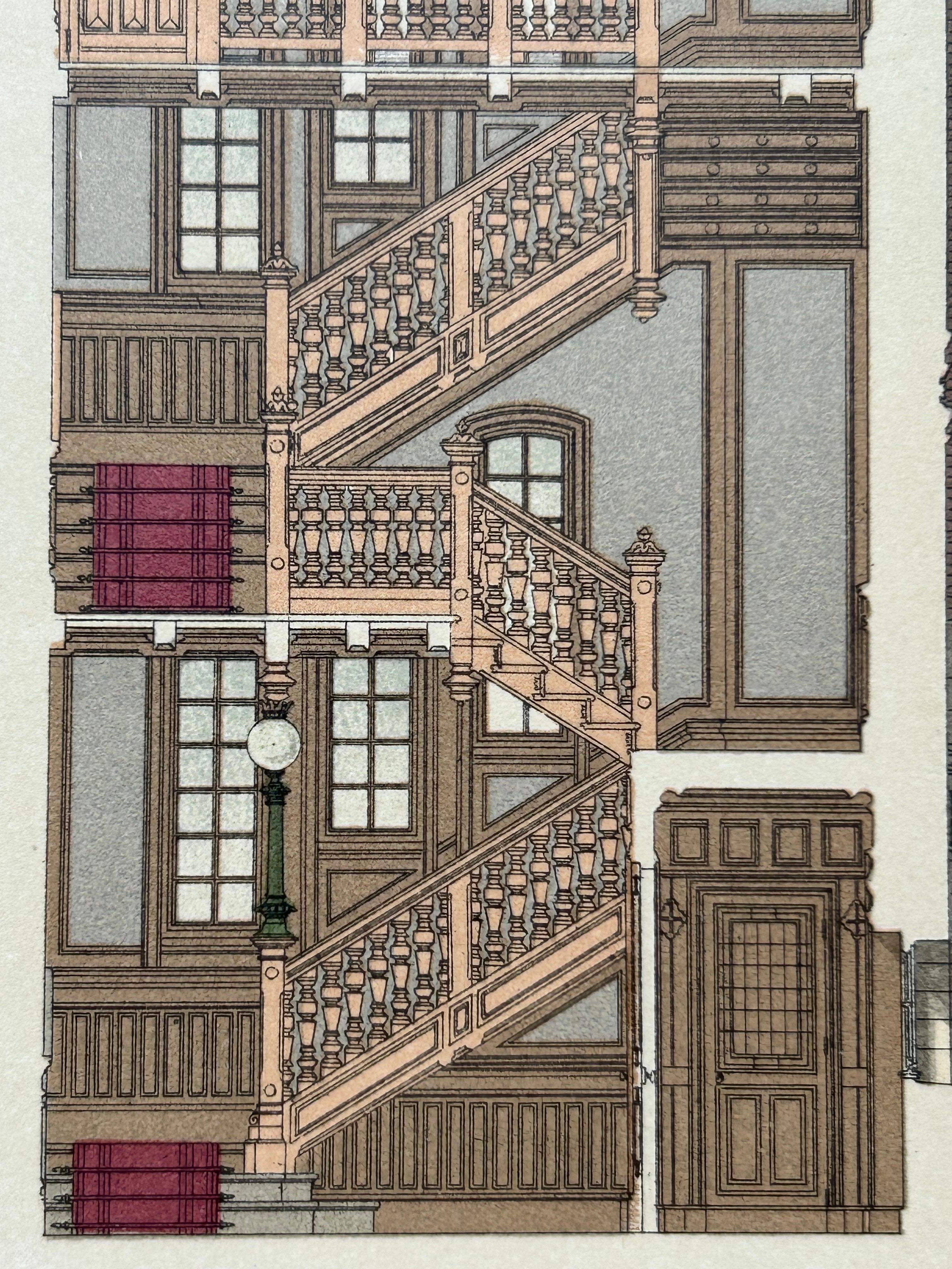 Pl. XLVII Maison de Campagne, Chabat, um 1900 im Angebot 2