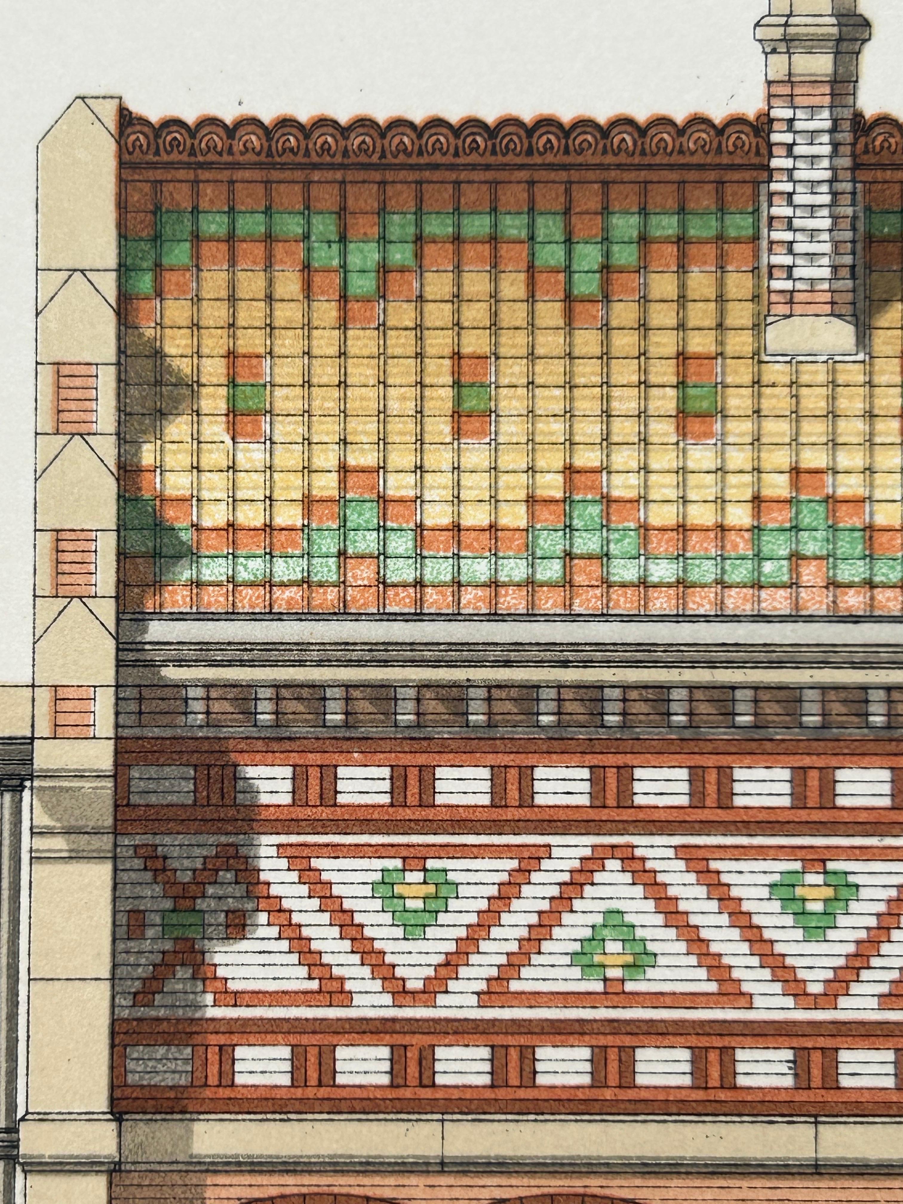 Stampa francese del Pavillon du Concierge, Chabat, 1900 ca. in vendita 3