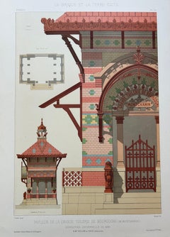Pavillon de la Grande Tuilerie – French Architectural Lithograph, La Brique