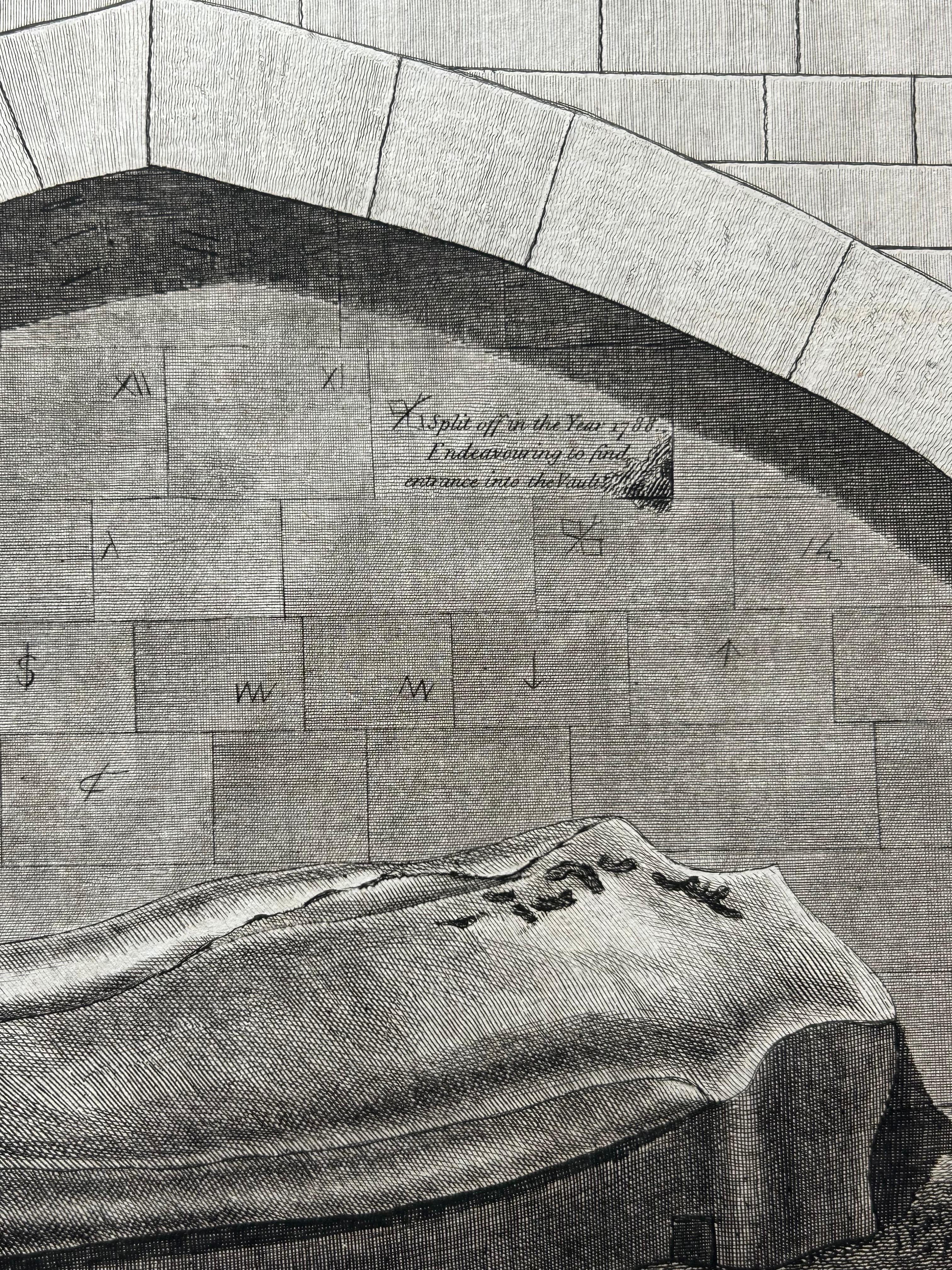 Tomb of King Edward IV – Engraving of Vault & Effigy, St George’s Chapel, 1790 For Sale 4