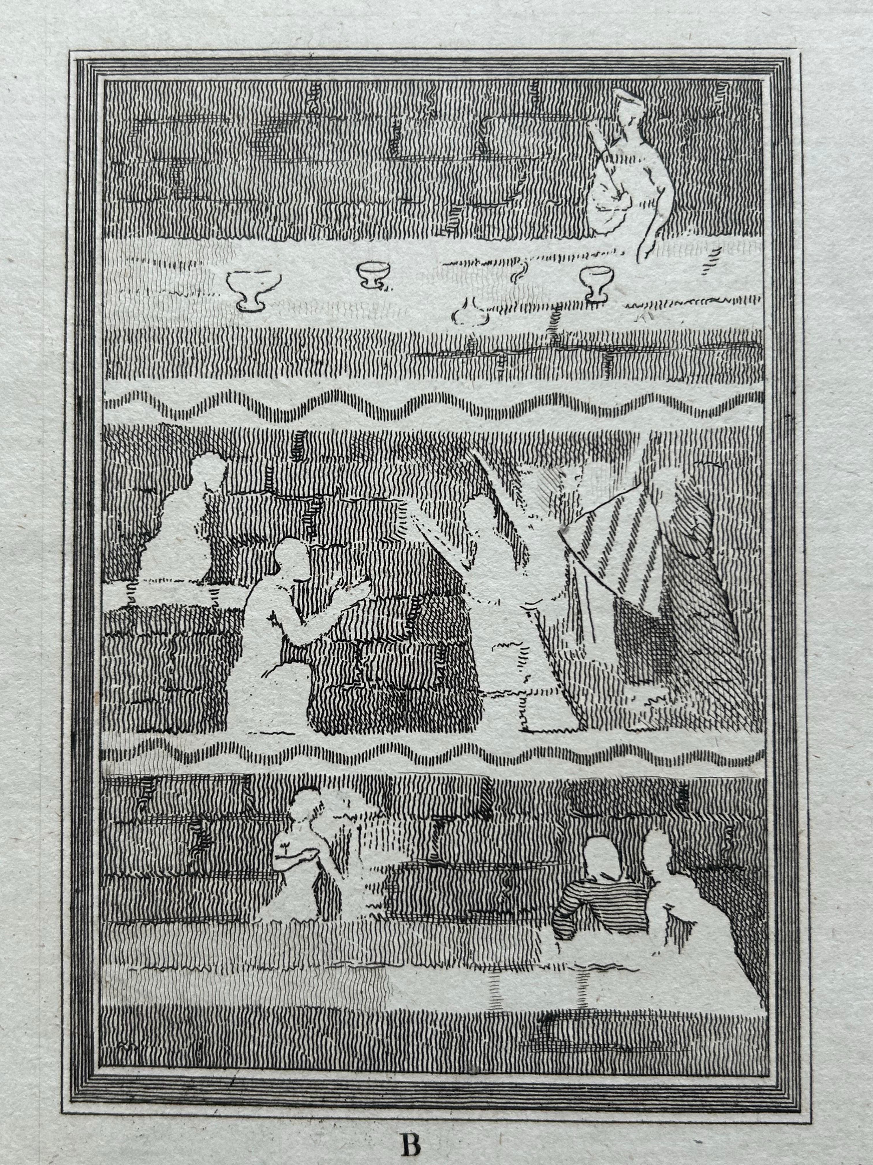 Paper Magdalen Chapel near Winchester – Engraving of Medieval Hospital Site, 1790 For Sale
