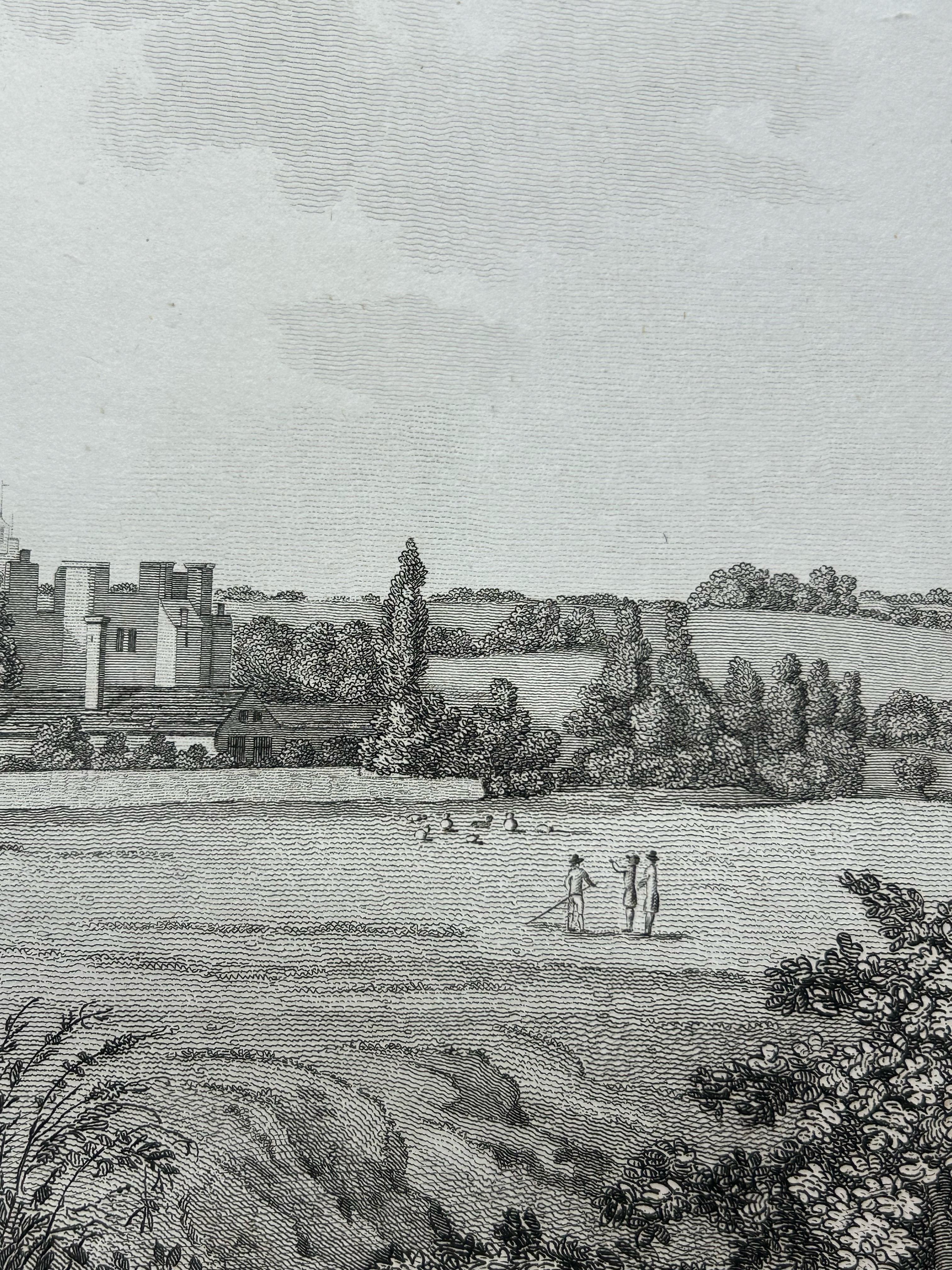 Views of Cowdray House – Engraving of South & North Aspects, Sussex, 1796 For Sale 2