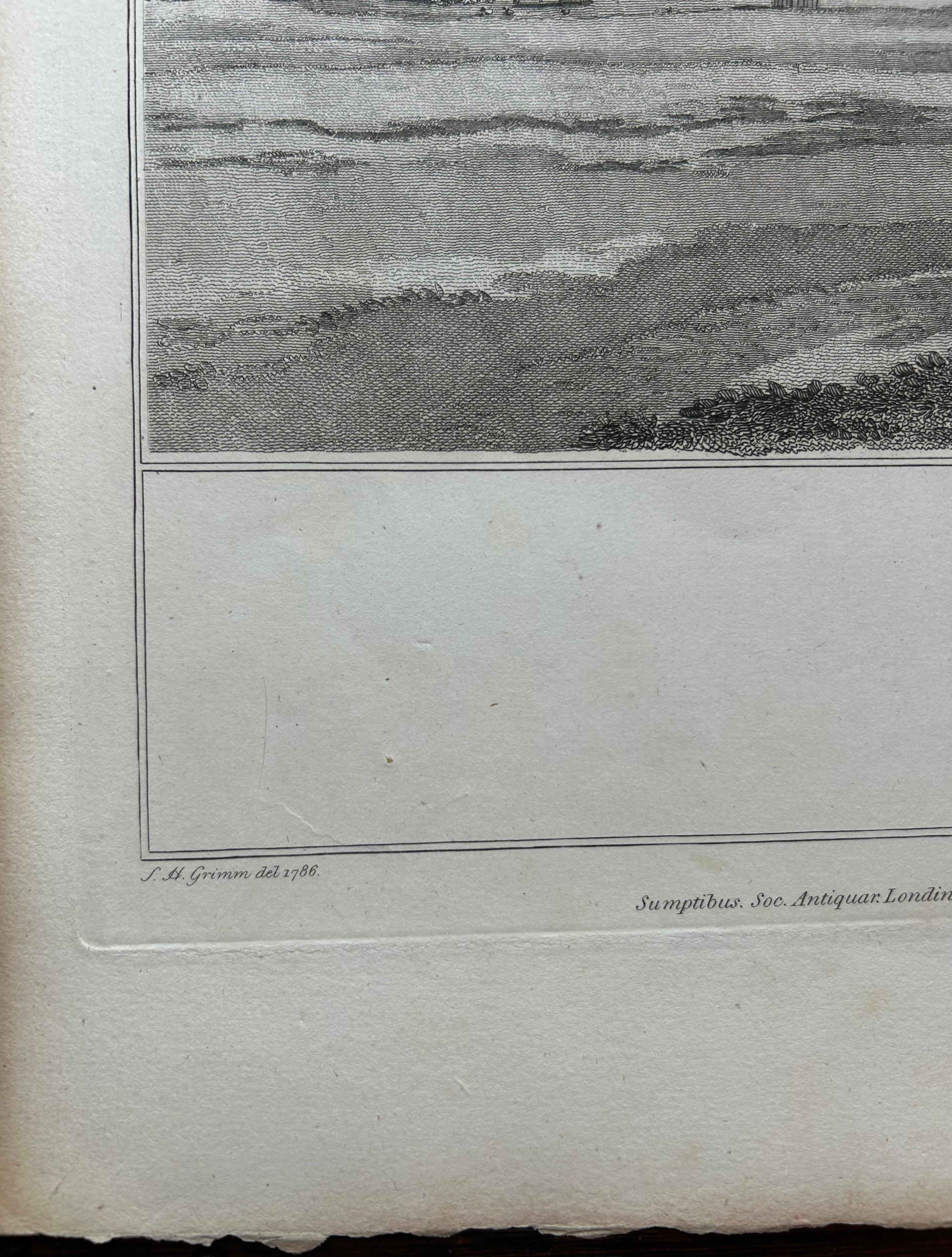 Views of Cowdray House – Engraving of South & North Aspects, Sussex, 1796 For Sale 5