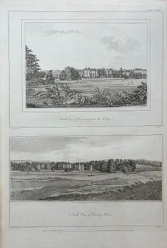 Views of Cowdray House – Engraving of South & North Aspects, Sussex, 1796