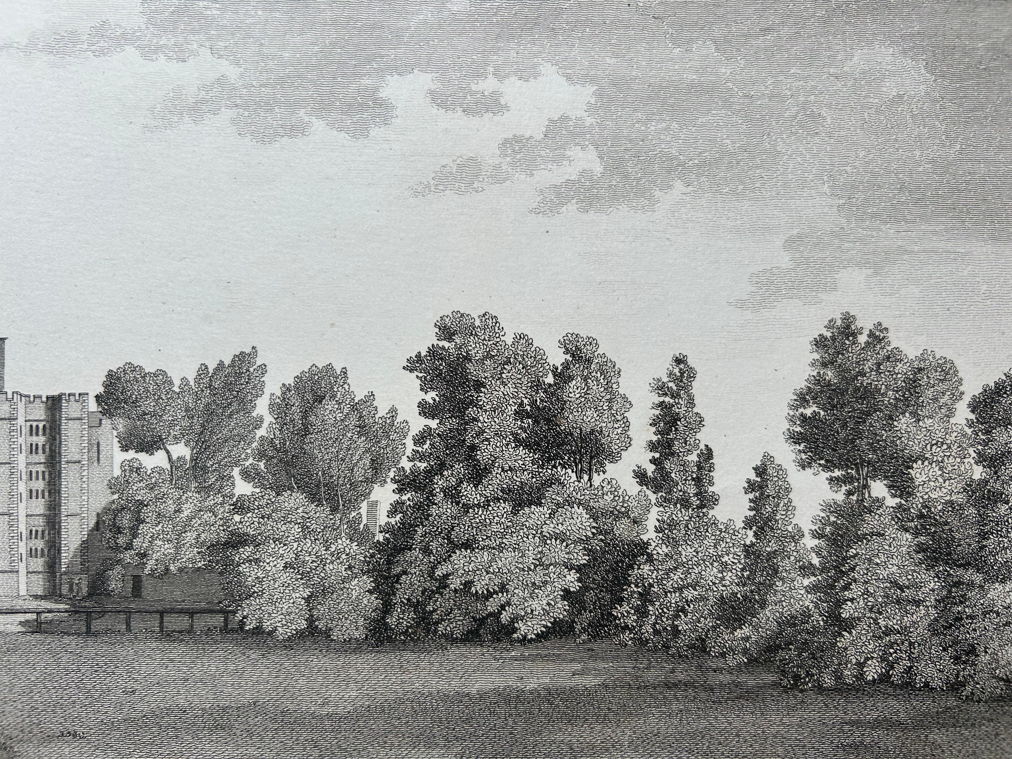 Engraved West View of Cowdray House – Historic Sussex Estate Engraving, 1796 For Sale