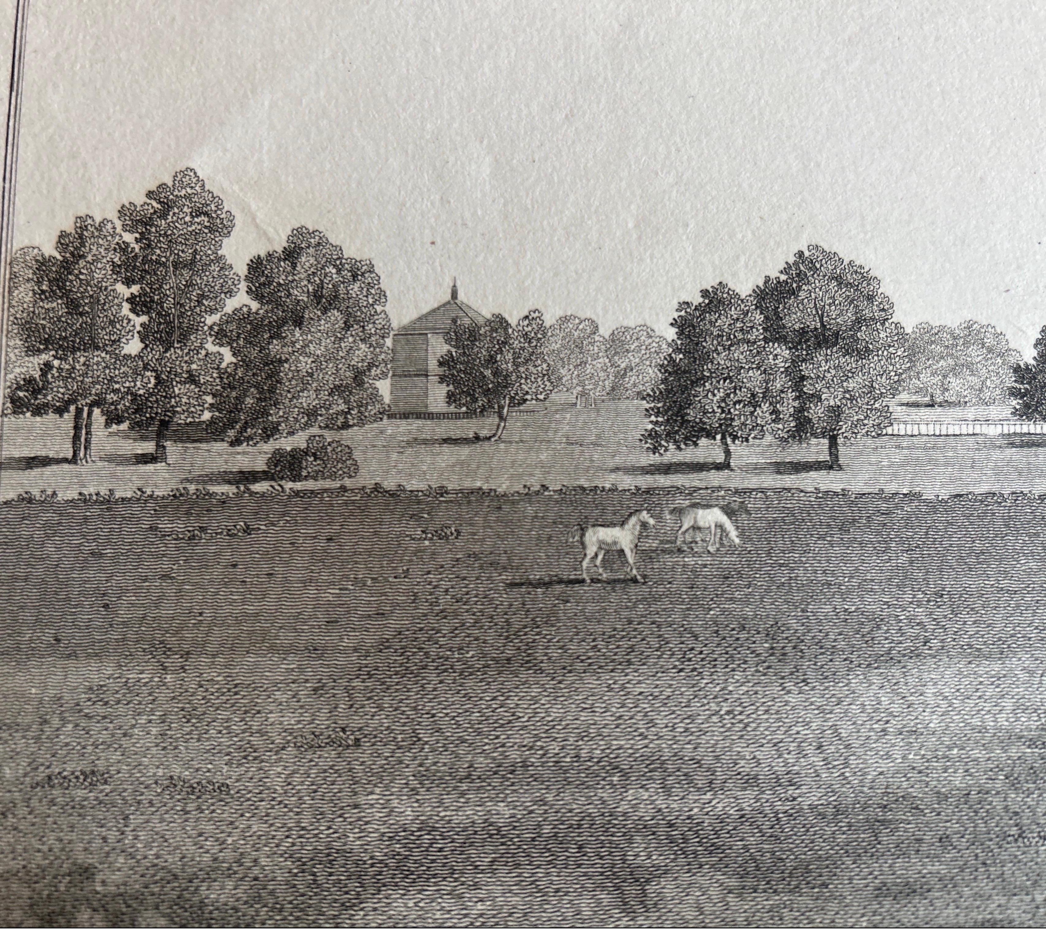 West View of Cowdray House – Historic Sussex Estate Engraving, 1796 For Sale 1