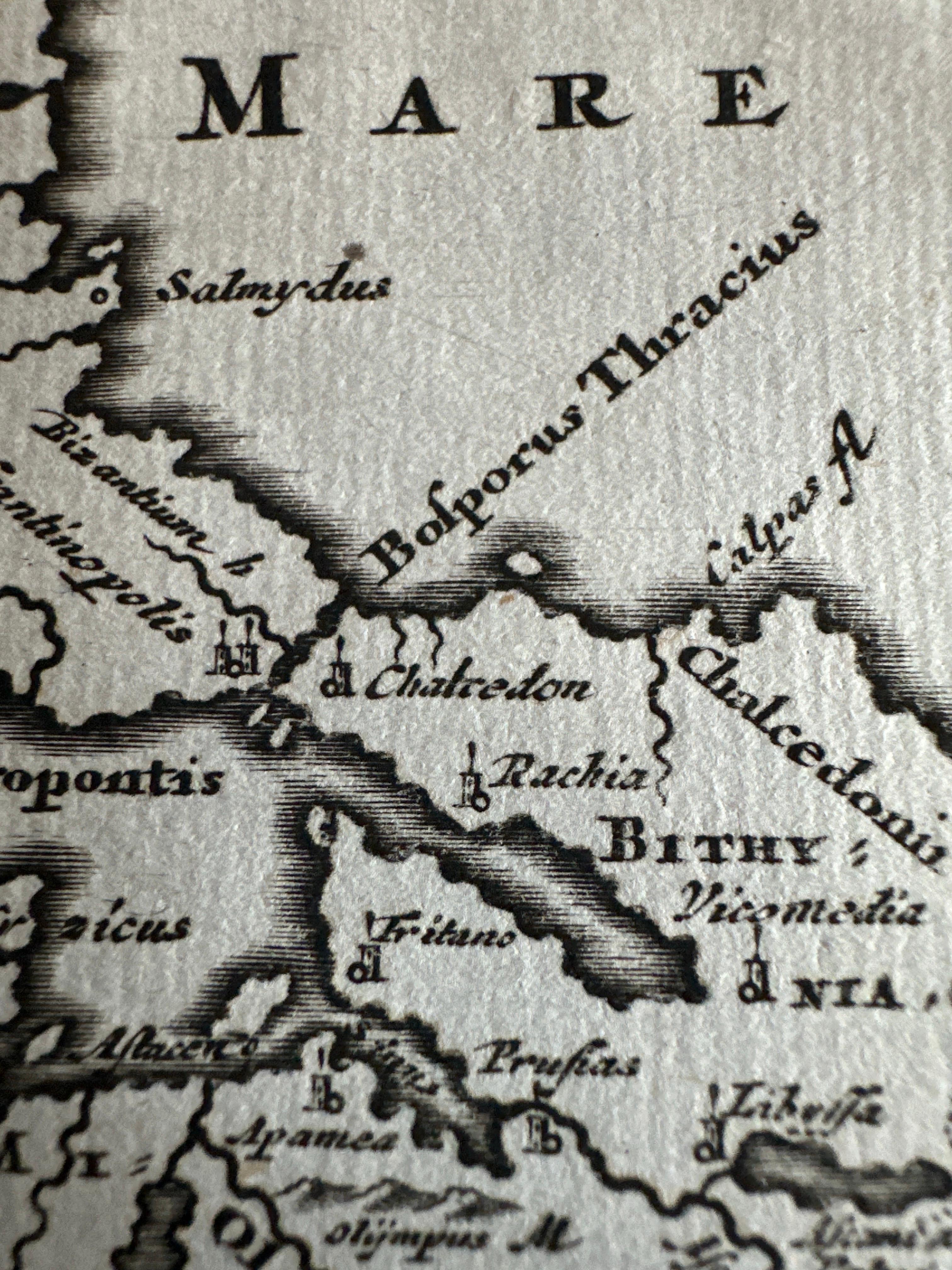 Mapa antiguo de Asia Menor, incluida una parte del archipiélago griego y Chipre en venta 2