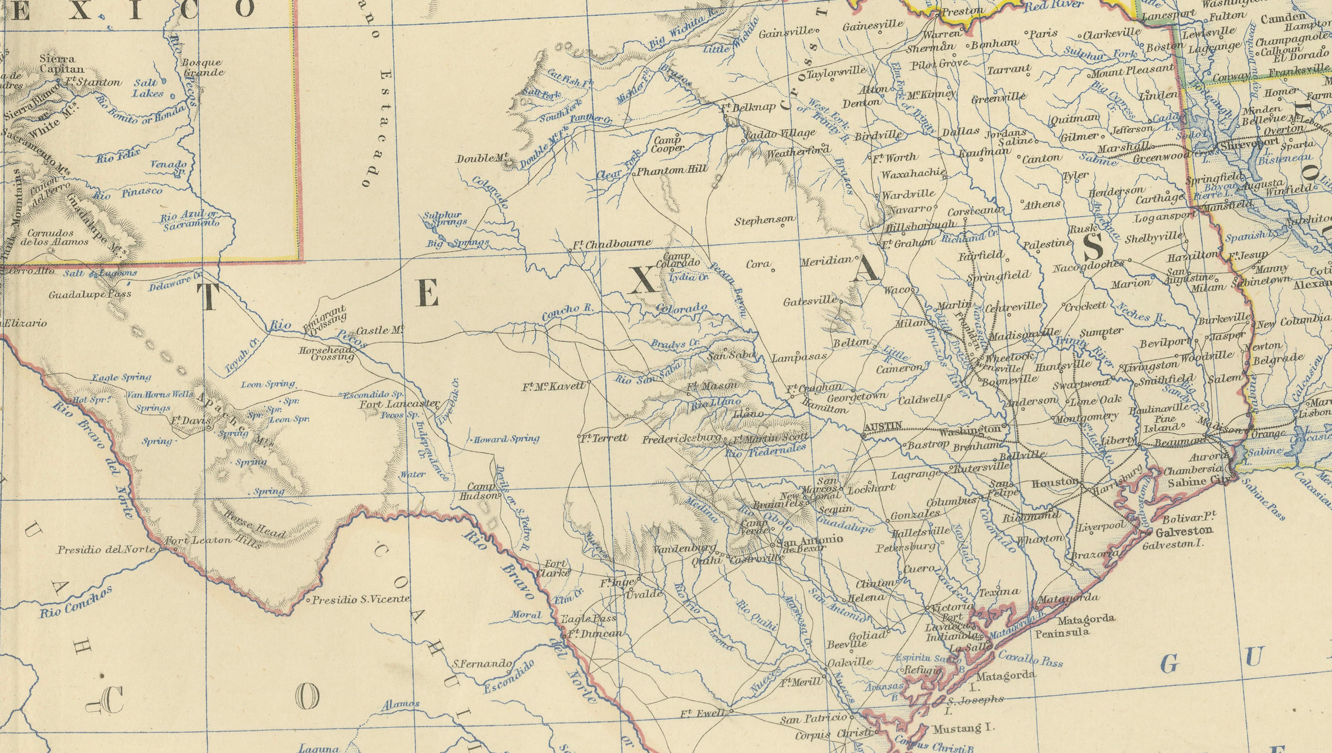 Fin du XIXe siècle Carte de l'ouest des États-Unis de 1874 - Atlas détaillé par Keith Johnston en vente