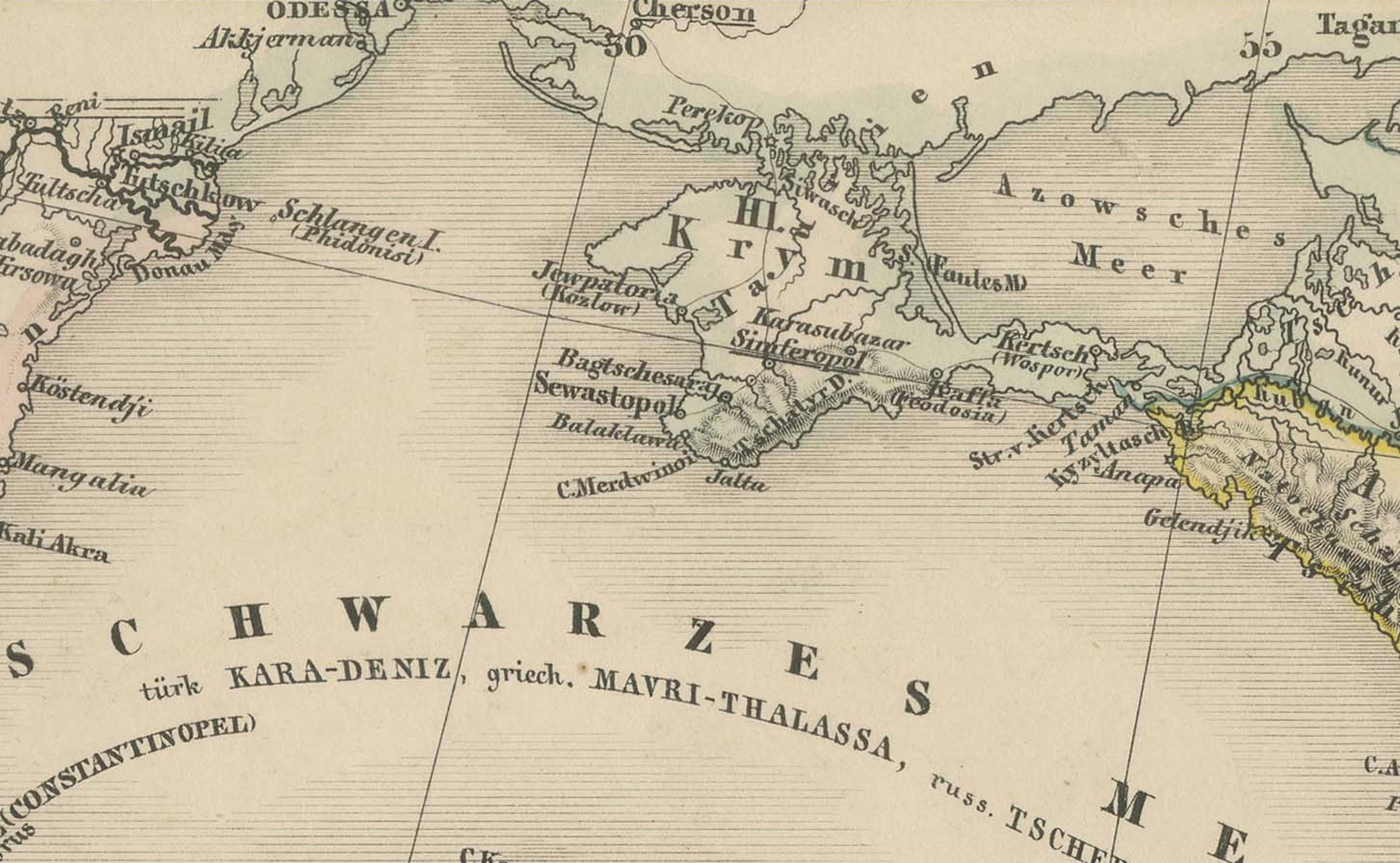 Carte de l'Iran, de l'Arabie, de l'Asie mineure et du Caucase par Perthes, 1858 en vente 3