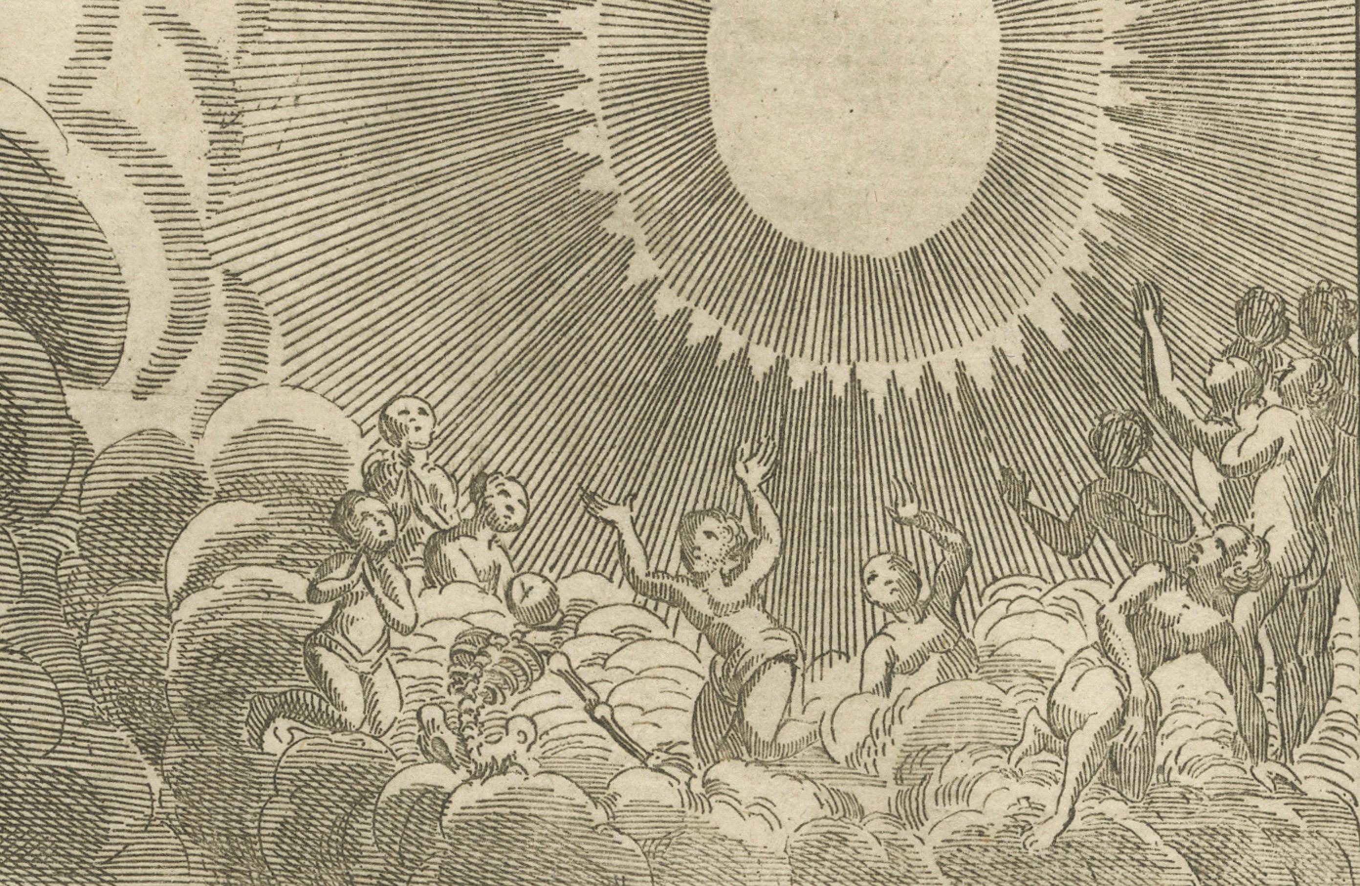 Paul aux Corinthiens - Résurrection prouvée, gravure ancienne c.1735 en vente 2
