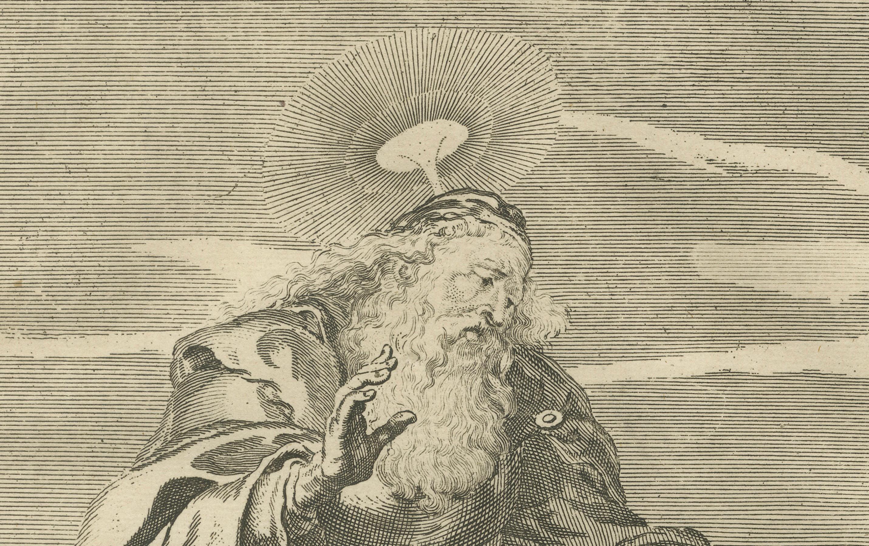 Mid-18th Century St. Philip Apostle Engraving – John I Calling of Philip c.1735 For Sale