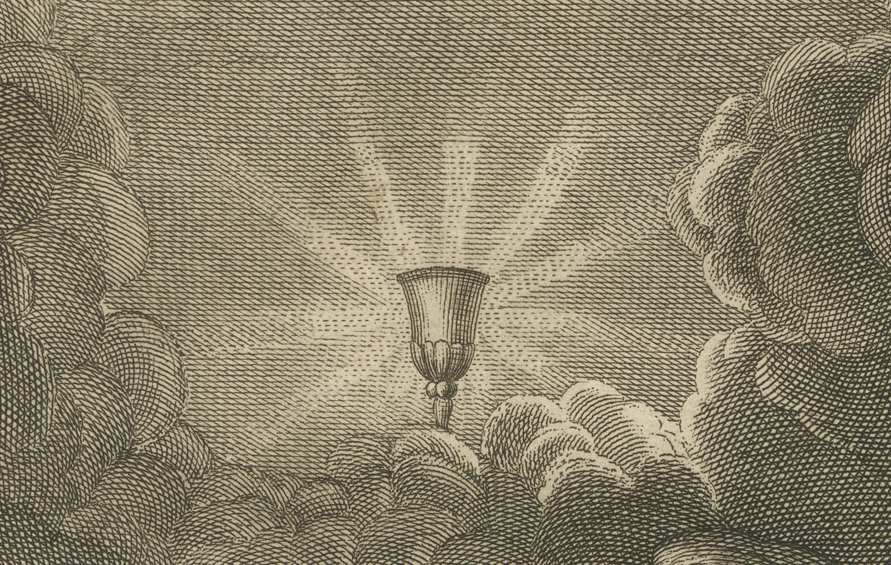 Christus betend in Gethsemane Kupferstich - Lukas XXII Ölgarten um 1735 (Papier) im Angebot