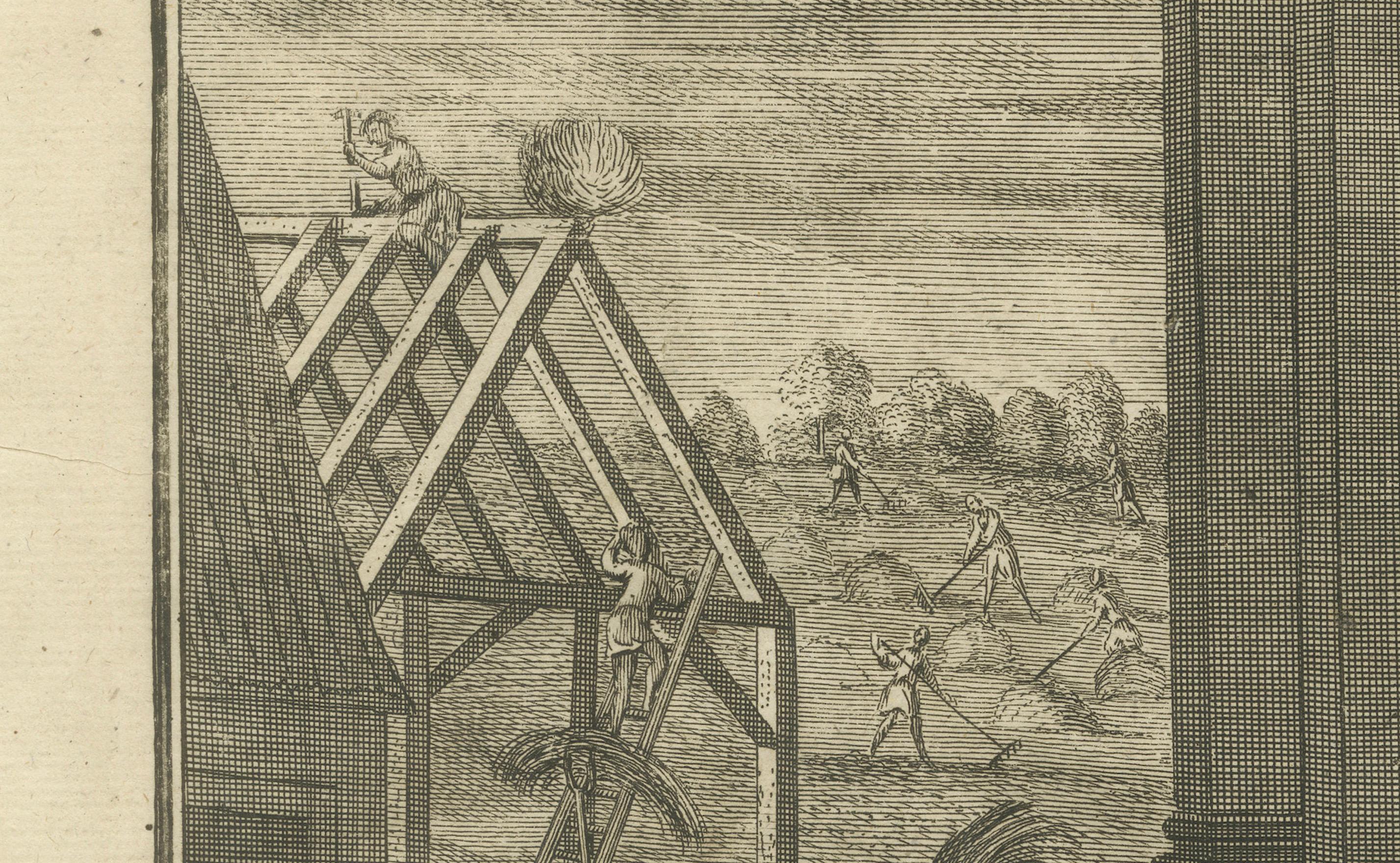 Gleichnis vom reichen Narren Kupferstich - Lukas XII Begehrlichkeit 1735 im Angebot 1
