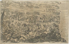 Battle of Vienna in 1683 - Etching of Christians vs Turks, Van Westerhout, 1725