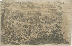 Battle of Vienna in 1683 - Etching of Christians vs Turks, Van Westerhout, 1725