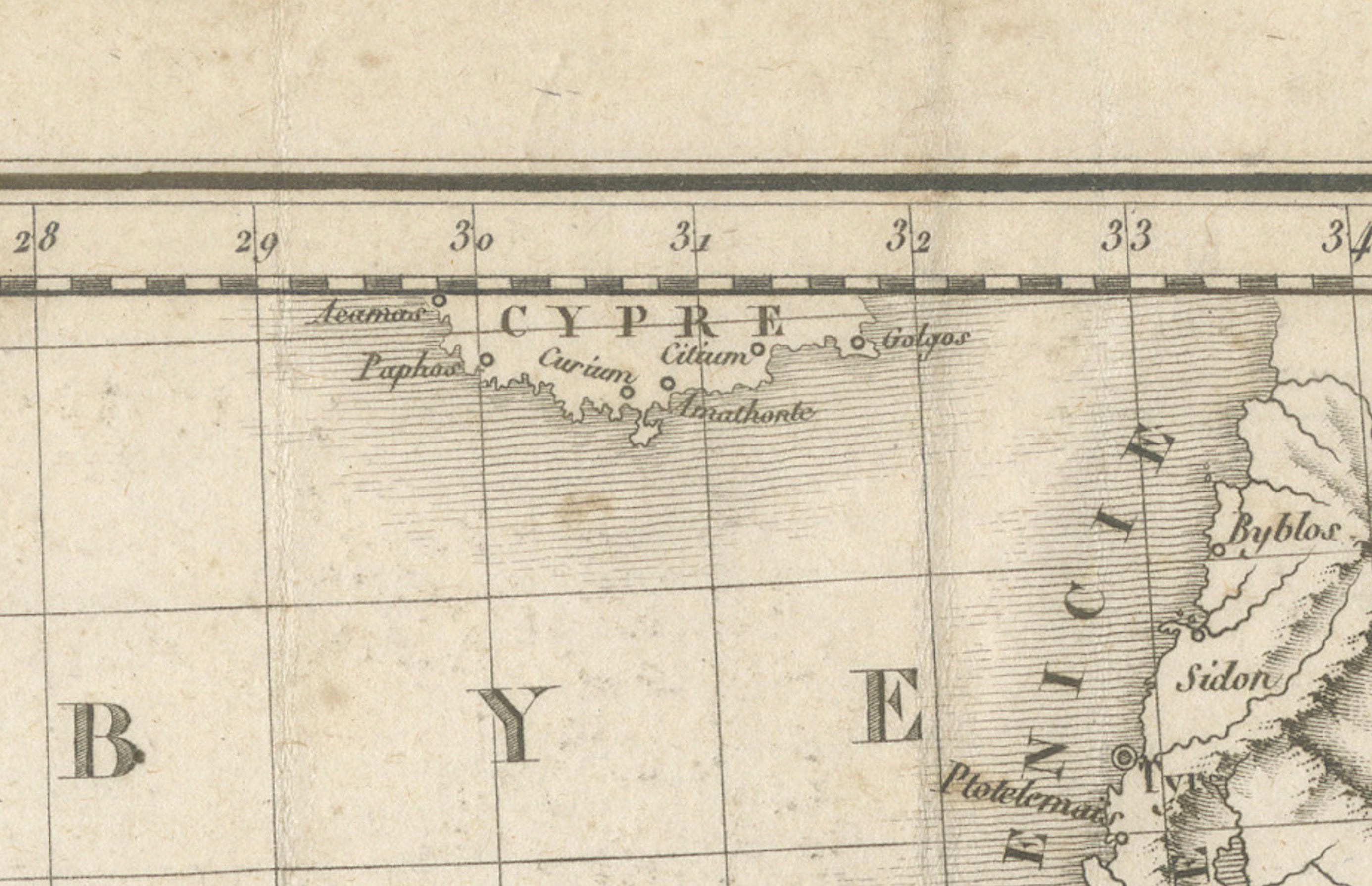 Antique Map of Ancient Egypt, Libya & Syria by Ambroise Tardieu, 1824