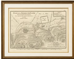 Battle of Plataea Ancient Greece Military Map by Ambroise Tardieu, 1825
