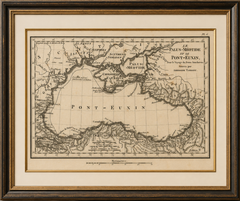 Ancient Black Sea Map, Pont-Euxin and Sea of Azov, Ambroise Tardieu, 1825