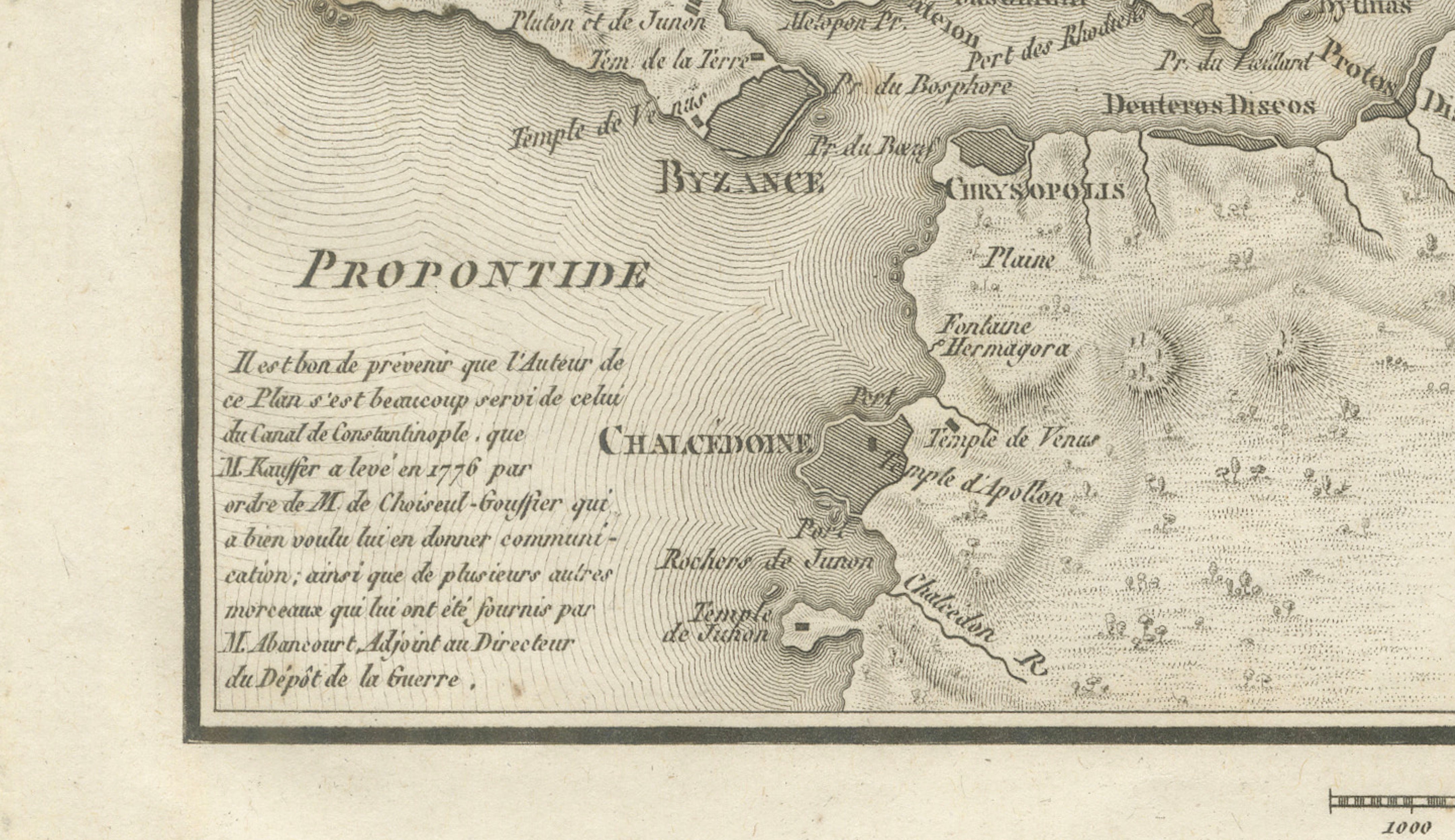 Ancient Bosphorus and Byzantium Map by Ambroise Tardieu, 1825