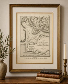 Antique Map of Delphi and Mount Parnassus by Ambroise Tardieu, 1825