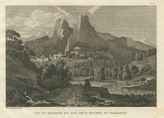 Antique View of Delphi and the Rocks of Mount Parnassus, Tardieu, 1825
