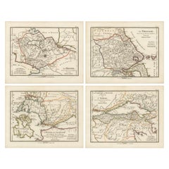 Set of Four Ancient Greece Maps by Ambroise Tardieu, 1825