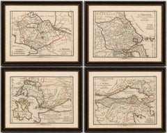 Set of Four Ancient Greece Maps by Ambroise Tardieu, 1825