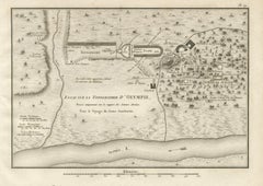 Ancient Olympia and Olympic Games Site Plan by Ambroise Tardieu, 1825