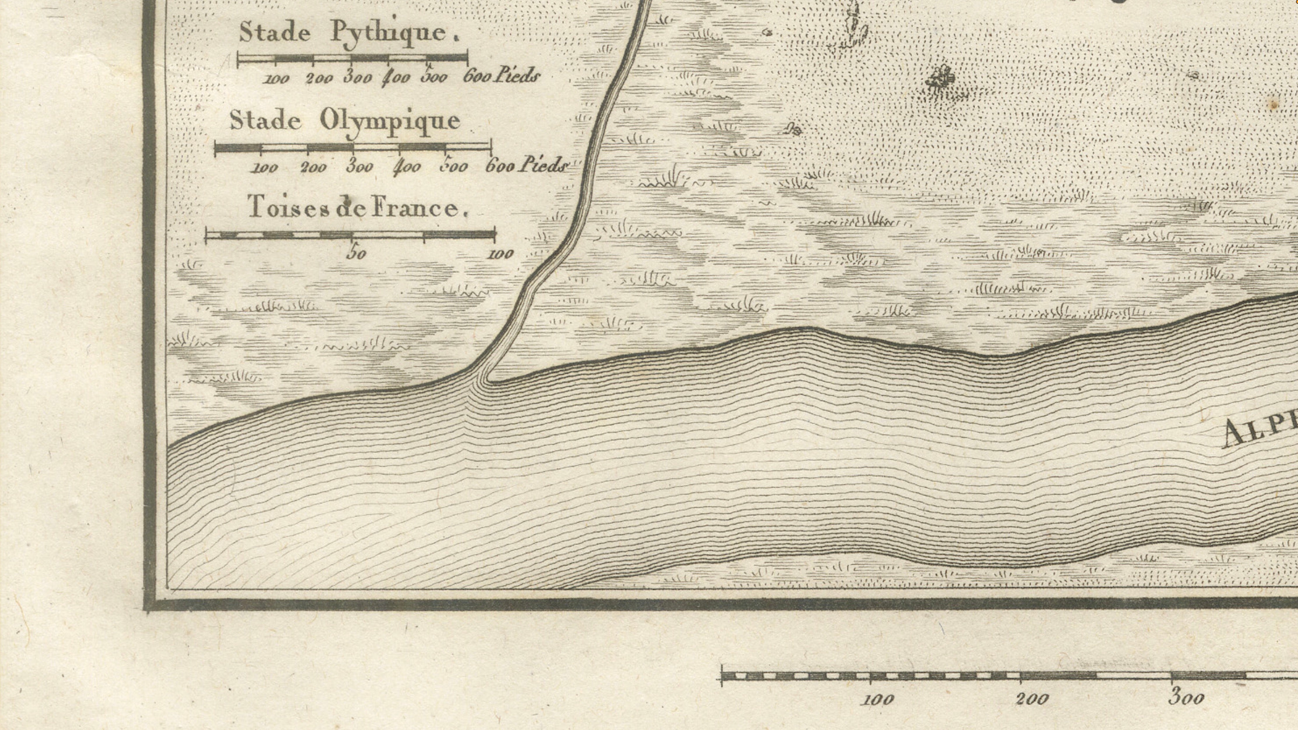 Ancient Olympia and Olympic Games Site Plan by Ambroise Tardieu, 1825