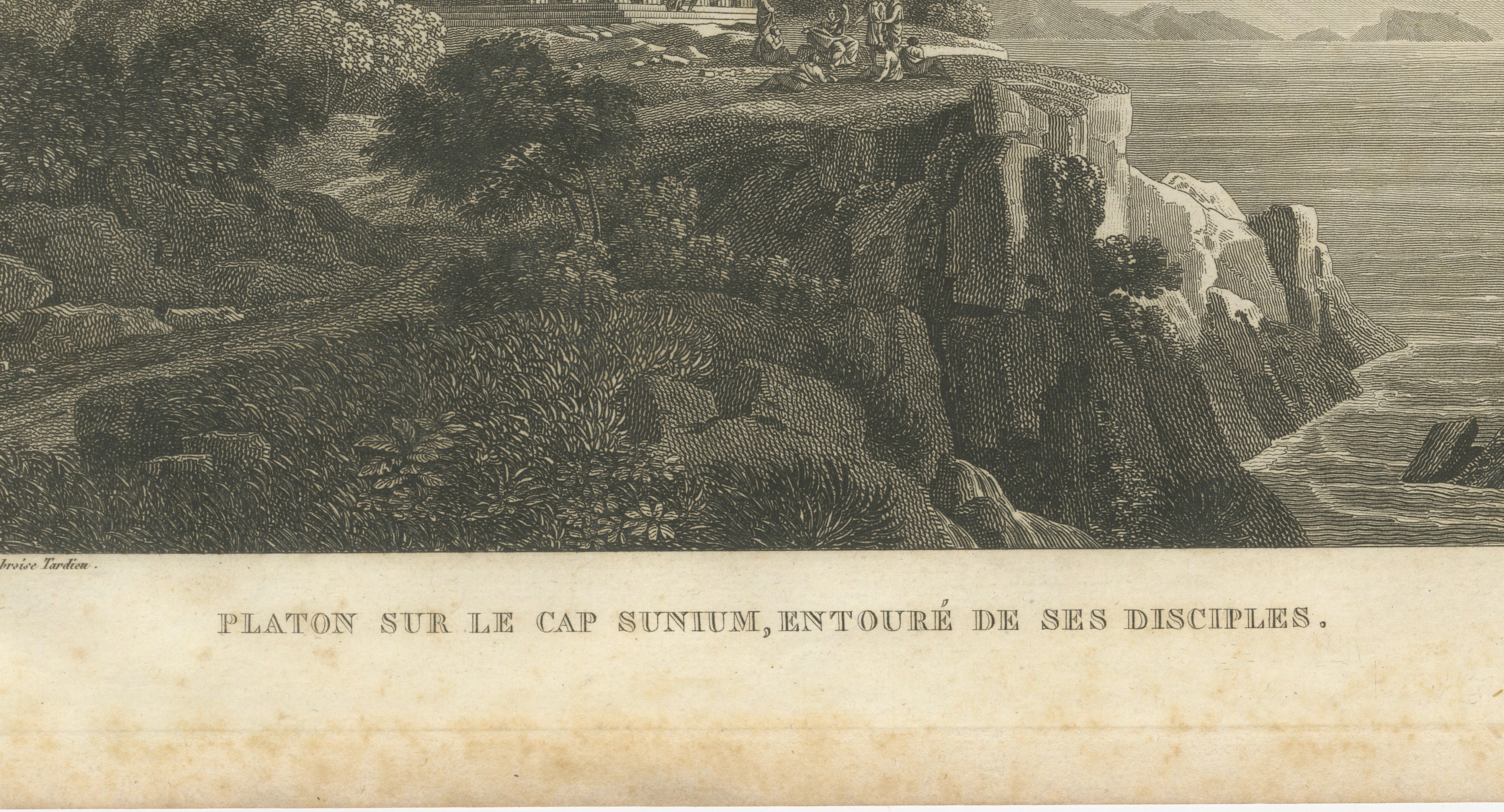 Plato at Cape Sounion with His Disciples, Ambroise Tardieu, 1825