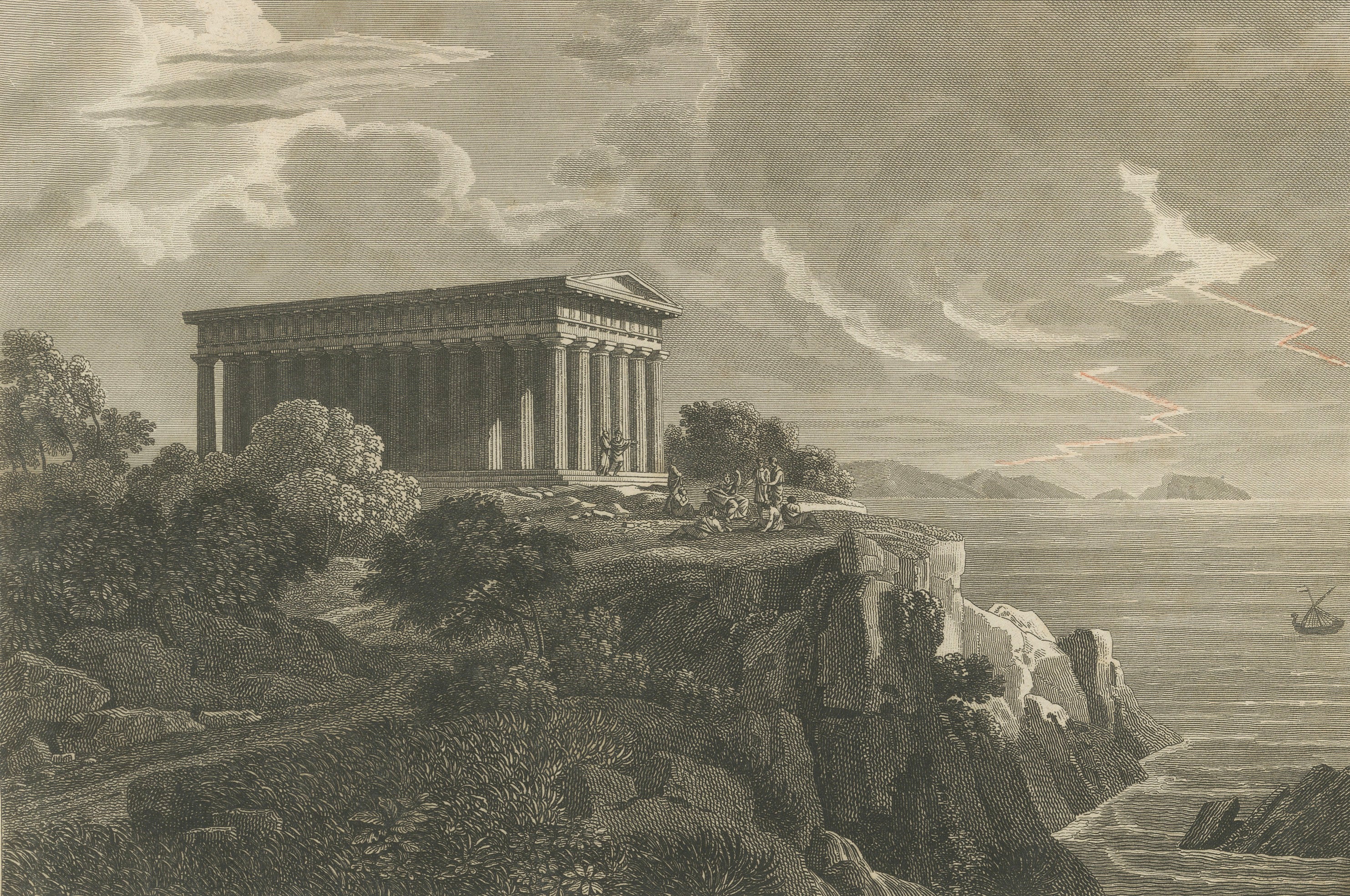 Plato at Cape Sounion with His Disciples, Ambroise Tardieu, 1825