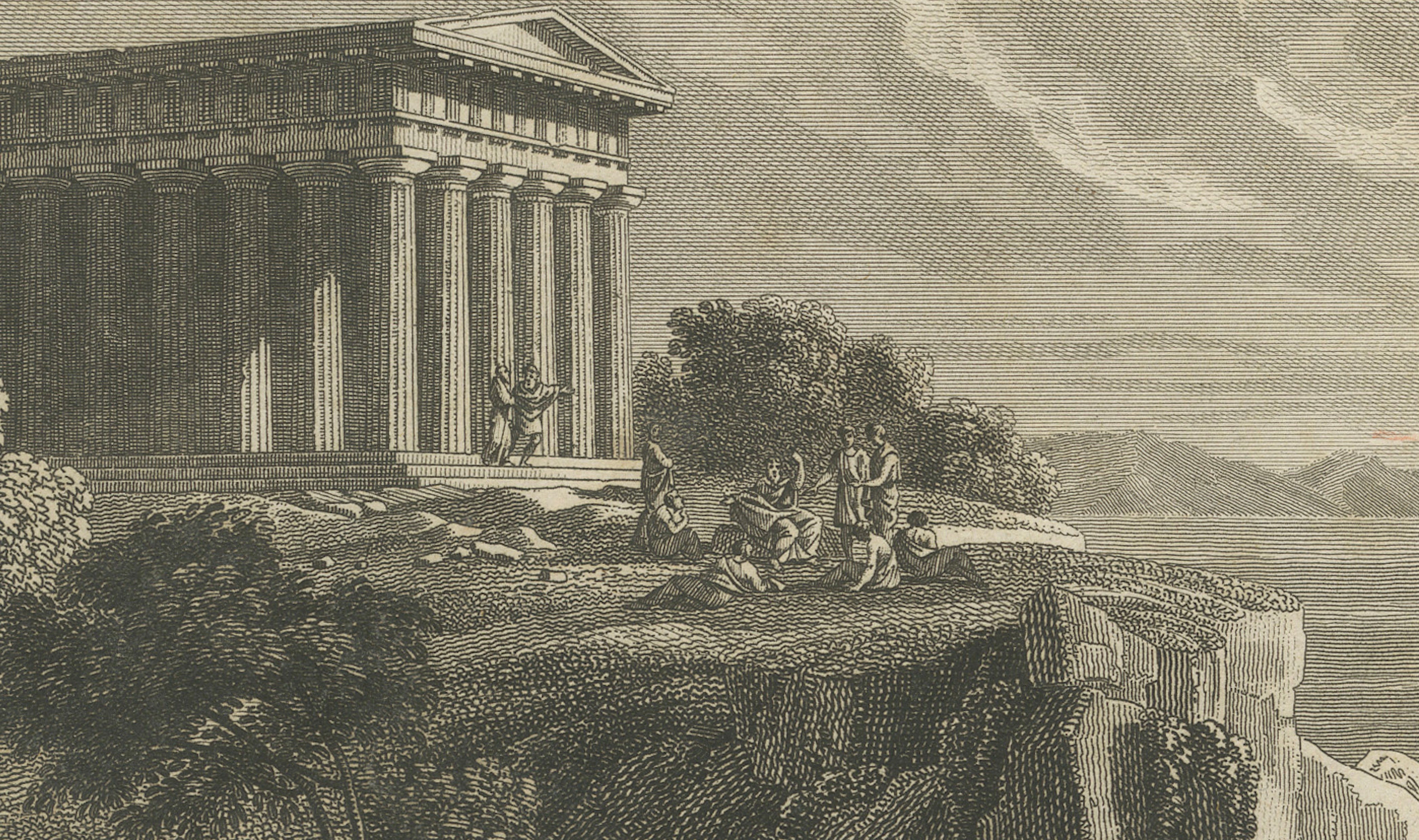 Plato at Cape Sounion with His Disciples, Ambroise Tardieu, 1825