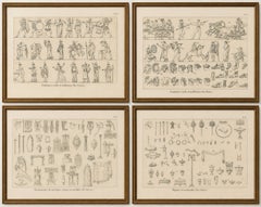 Set of Four Ancient Greek Costume, Arms and Decorative Arts Prints, 1825