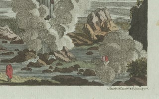Original Antique Print of Iceland Geyser, Hekla and Orkney Bird Catchers, 1802, view 9
