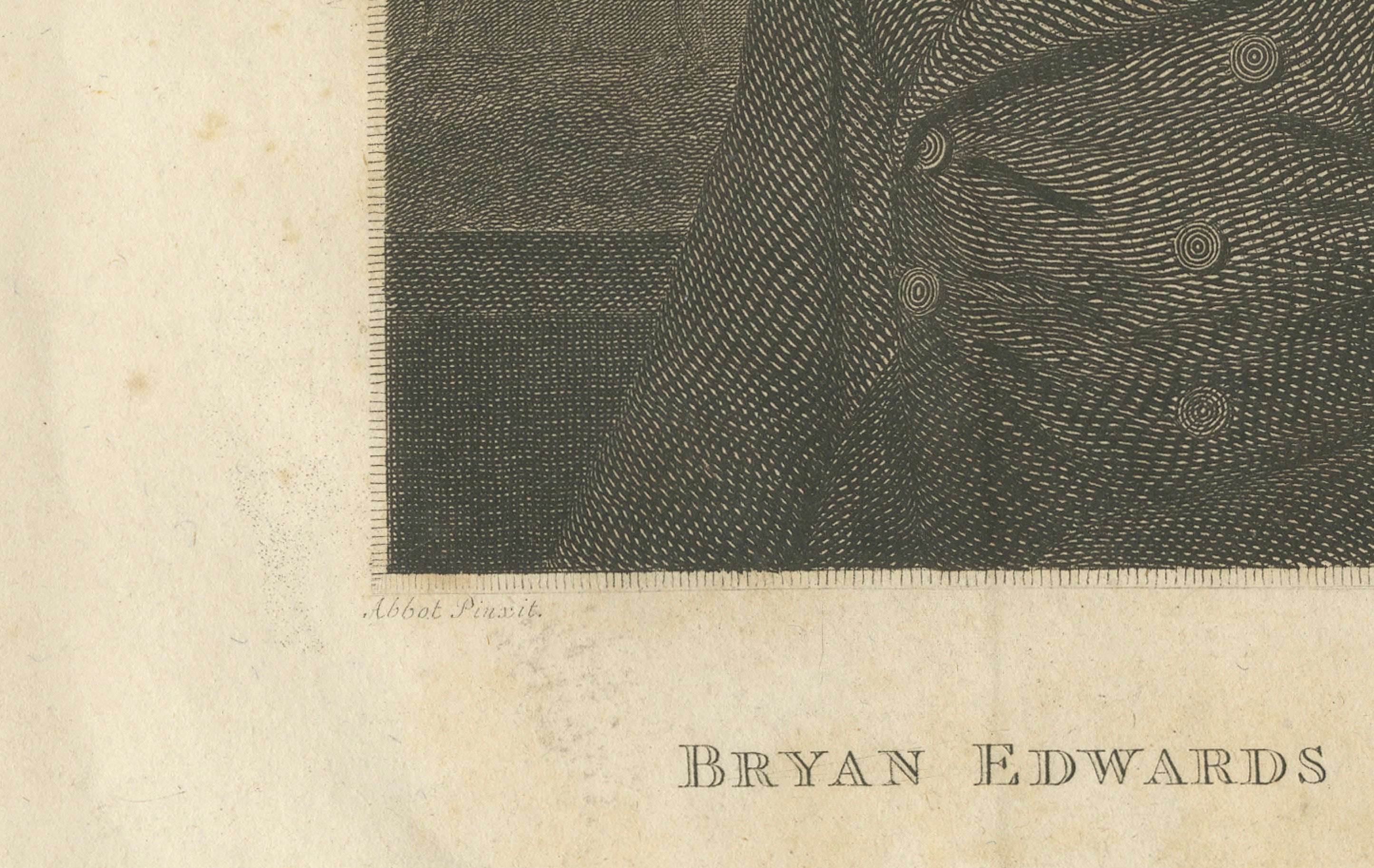 Antique Portrait of Bryan Edwards with Title Leaf, British West Indies, 1818