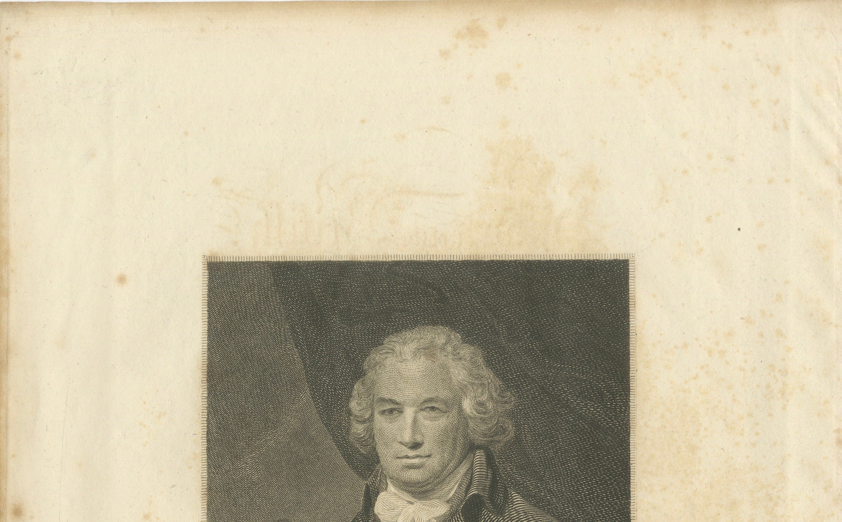 Antique Portrait of Bryan Edwards with Title Leaf, British West Indies, 1818