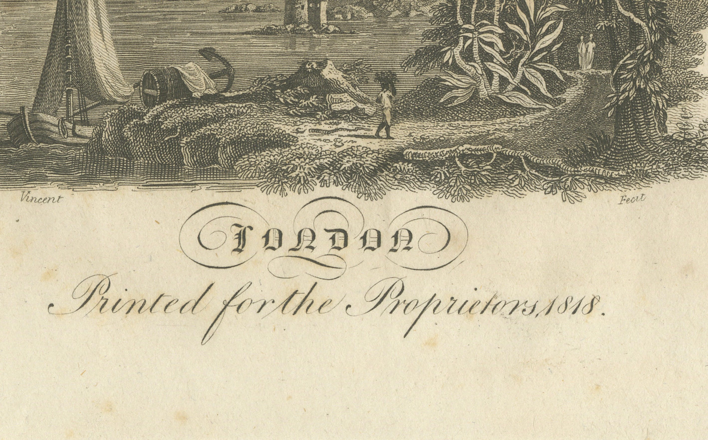 Antique Portrait of Bryan Edwards with Title Leaf, British West Indies, 1818
