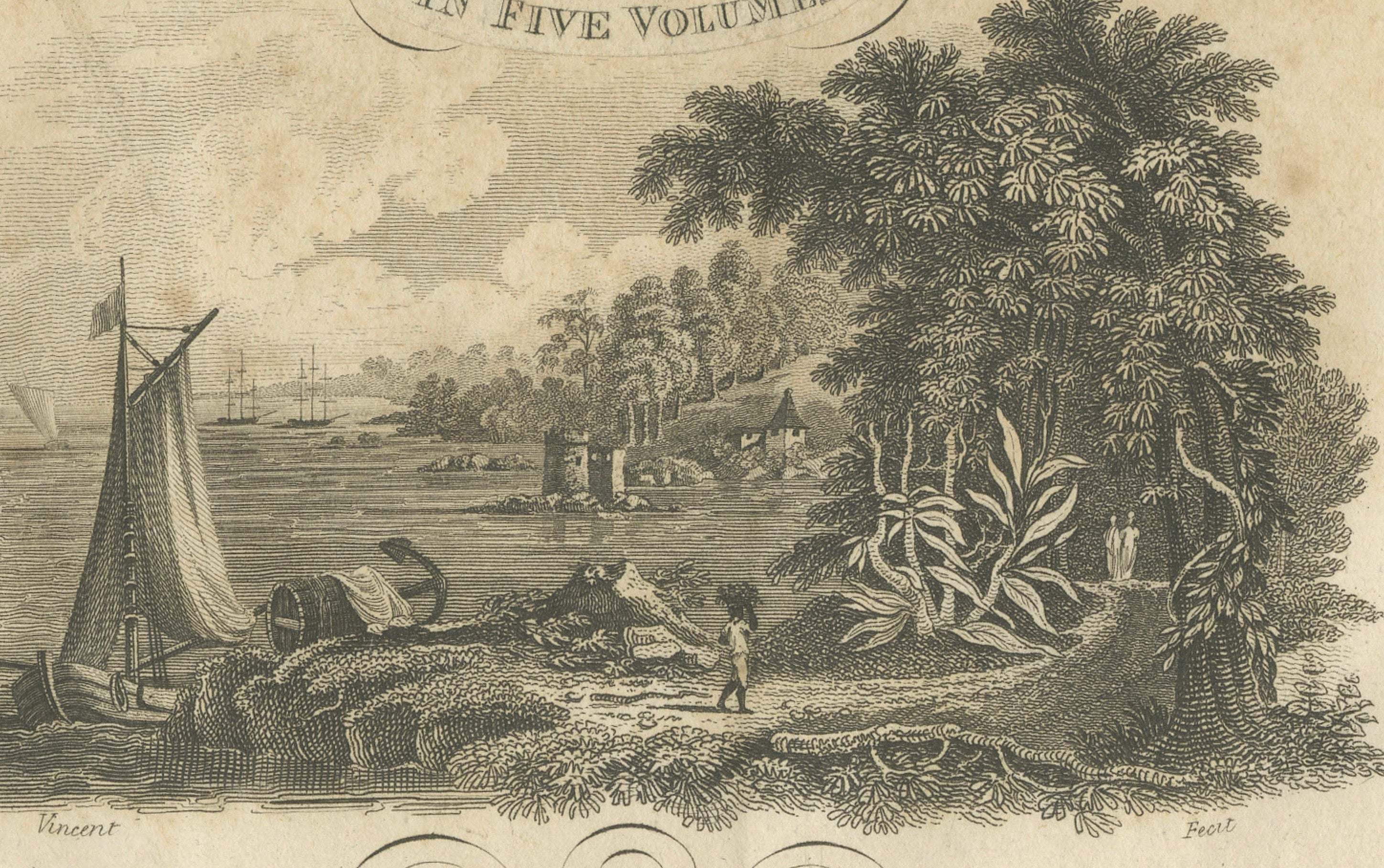 Antique Portrait of Bryan Edwards with Title Leaf, British West Indies, 1818